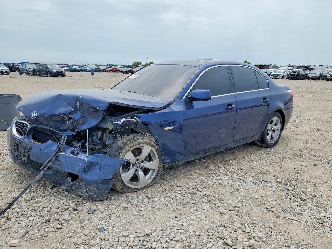 2008 Bmw 528 I Синий vin: WBANU53578CT01175