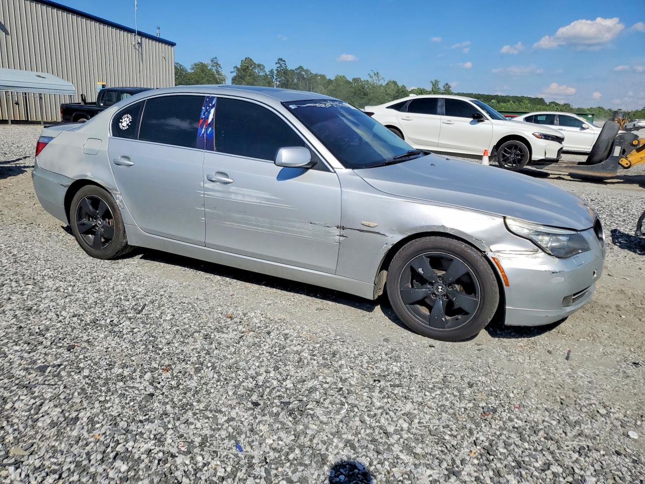 2008 Bmw 528 I Silver vin: WBANU53578CT07073