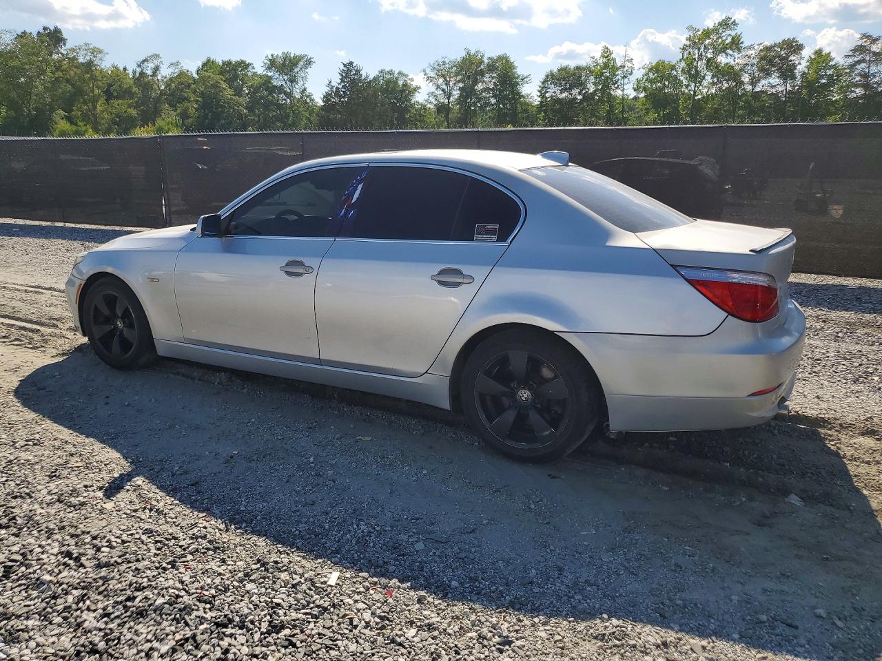 2008 Bmw 528 I Silver vin: WBANU53578CT07073