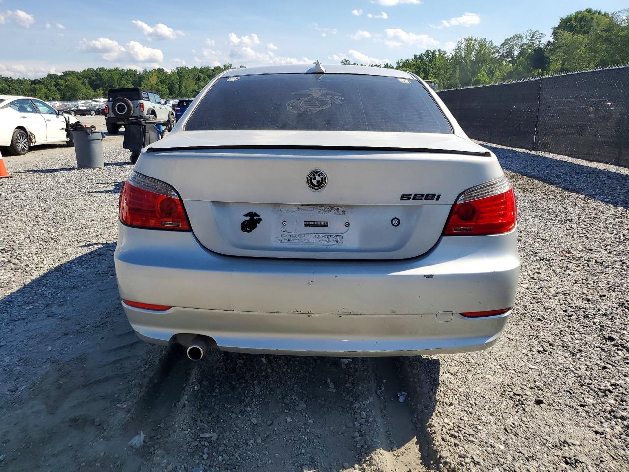 2008 Bmw 528 I Silver vin: WBANU53578CT07073