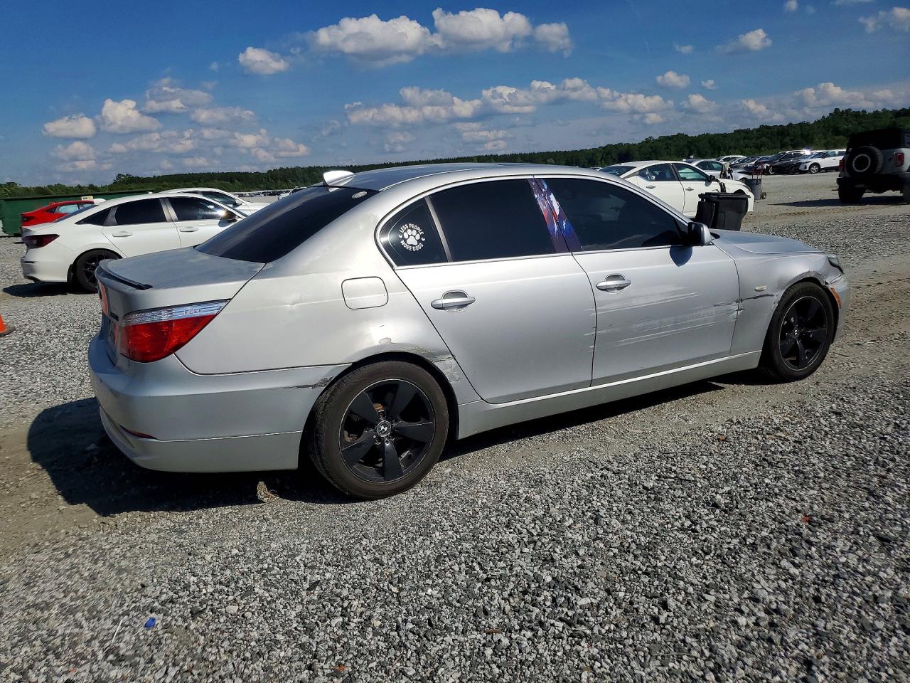 2008 Bmw 528 I Silver vin: WBANU53578CT07073