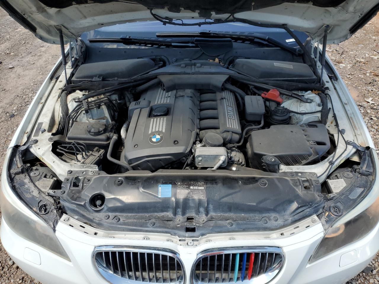 2009 Bmw 528 I White vin: WBANU53579C120532
