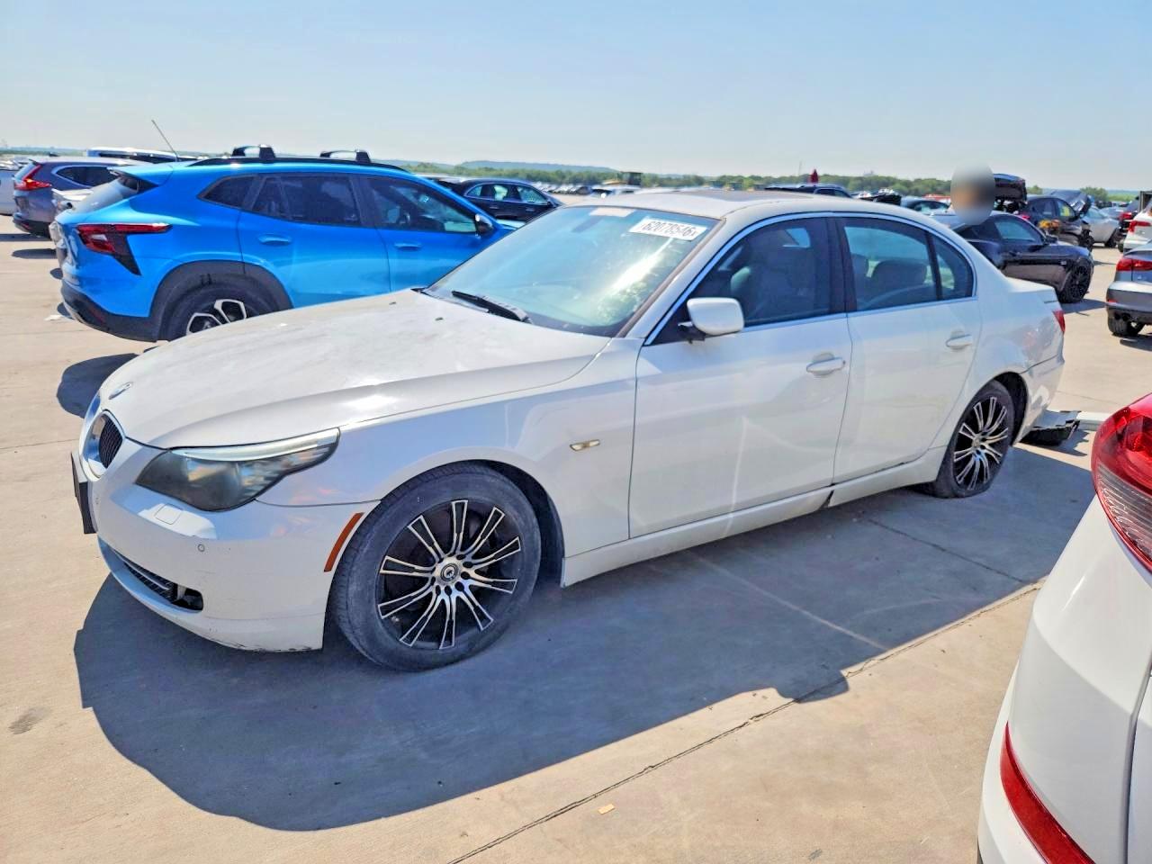 2008 Bmw 528 I White vin: WBANU53588CT05235