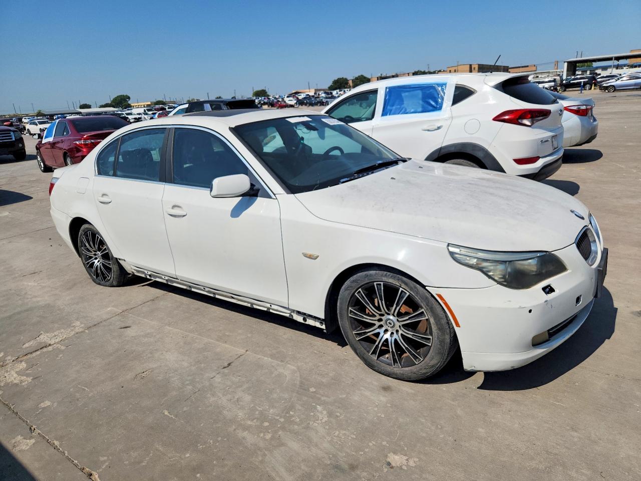 2008 Bmw 528 I White vin: WBANU53588CT05235