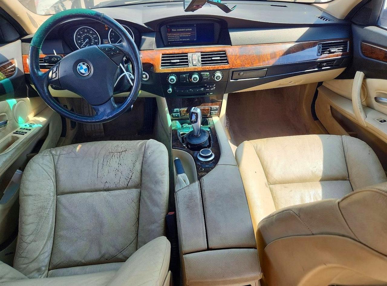 2008 Bmw 528 I White vin: WBANU53588CT05235