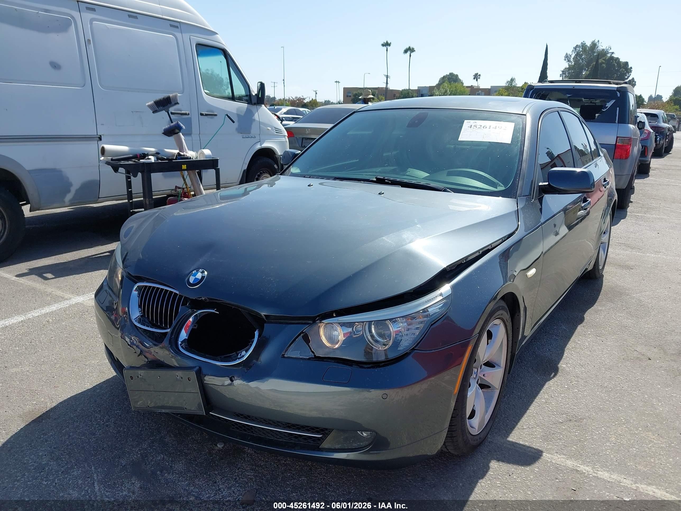 2008 Bmw 528i   Gray vin: WBANU53588CT16865