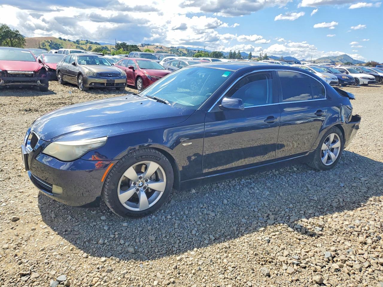 2008 Bmw 528 I Blue vin: WBANU53588CT19801