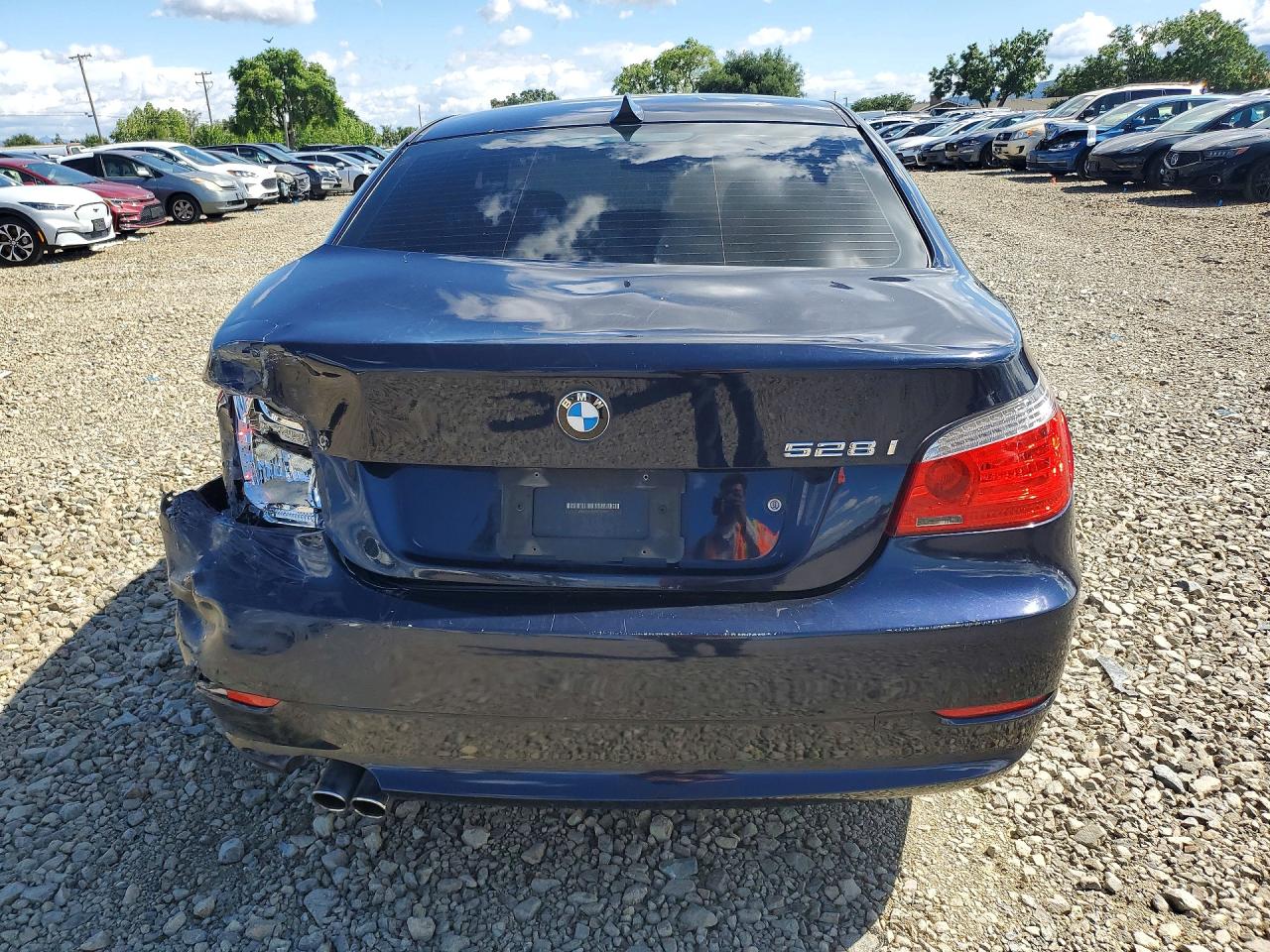 2008 Bmw 528 I Blue vin: WBANU53588CT19801