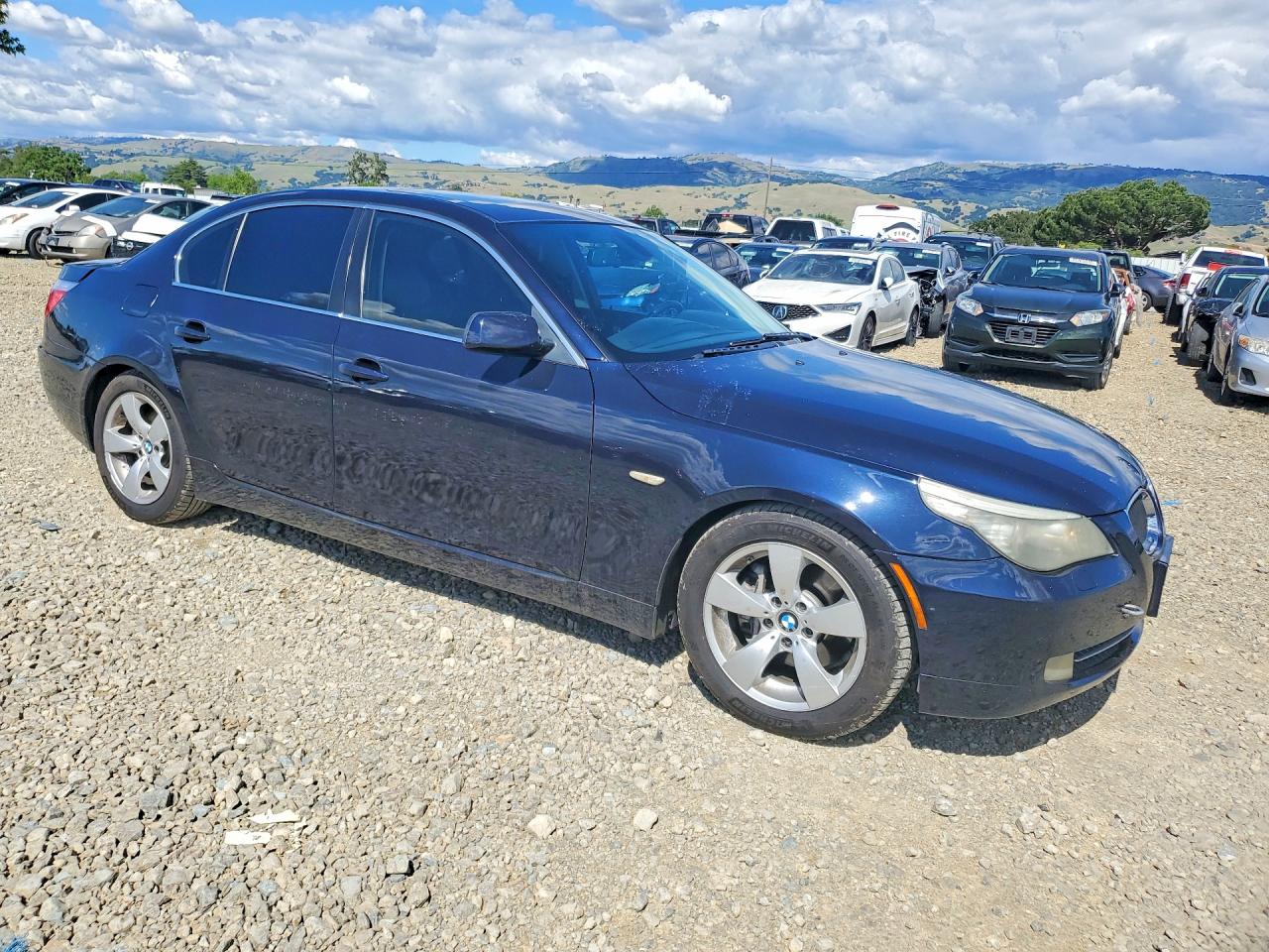 2008 Bmw 528 I Blue vin: WBANU53588CT19801
