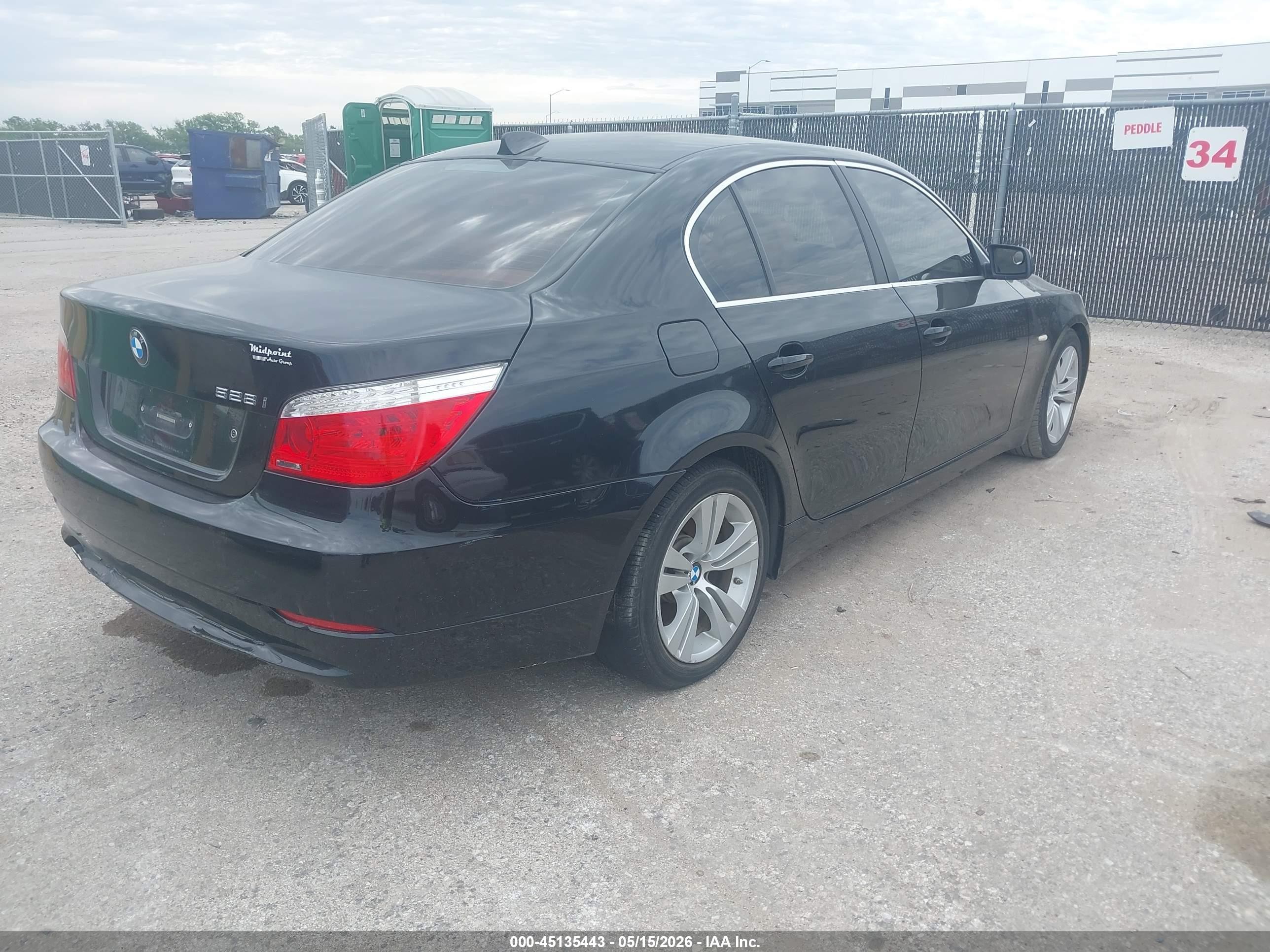 2009 Bmw 528i   Black vin: WBANU53589C119924