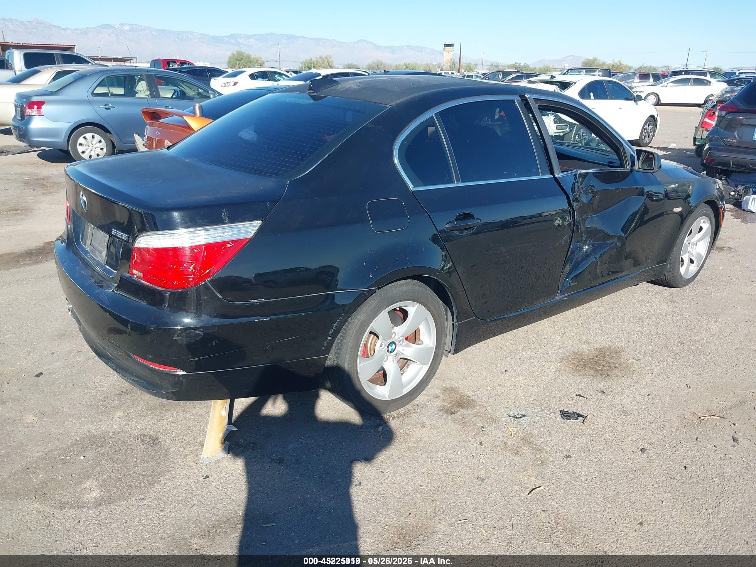 2008 Bmw 528i   Black vin: WBANU53598CT19841