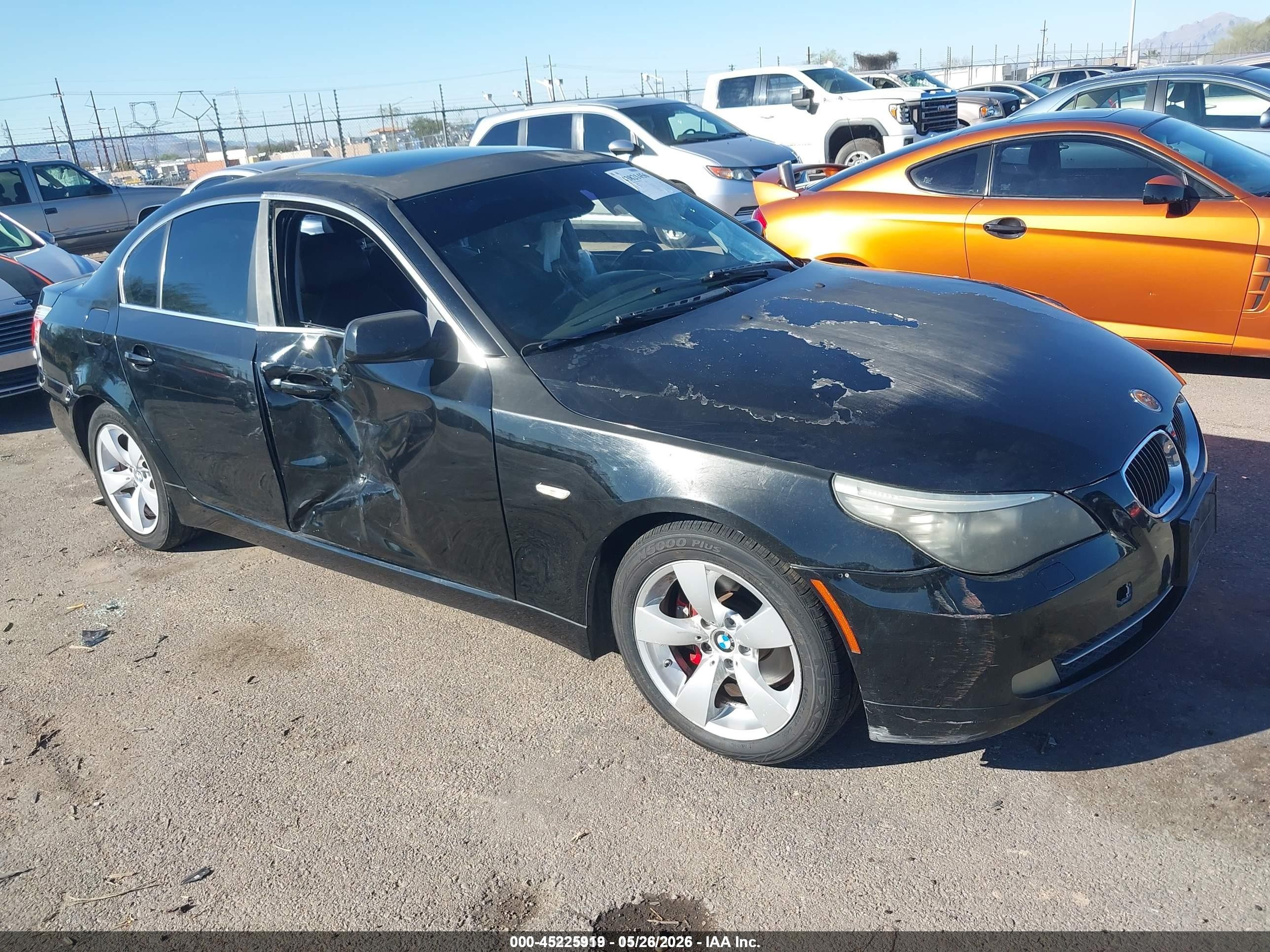 2008 Bmw 528i   Black vin: WBANU53598CT19841