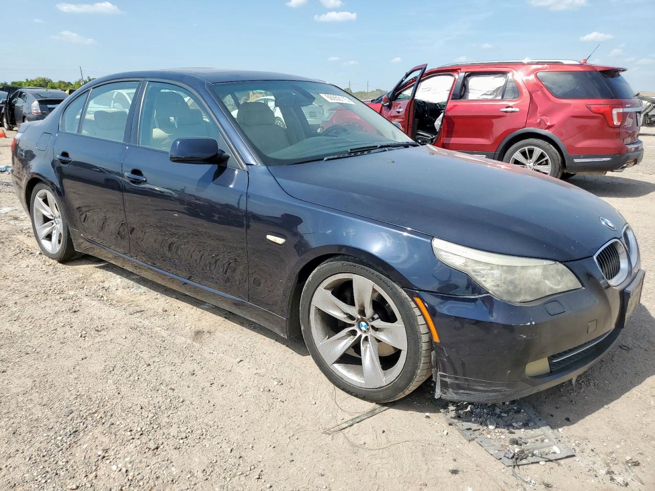 2008 Bmw 528 I Blue vin: WBANU535X8CT08685