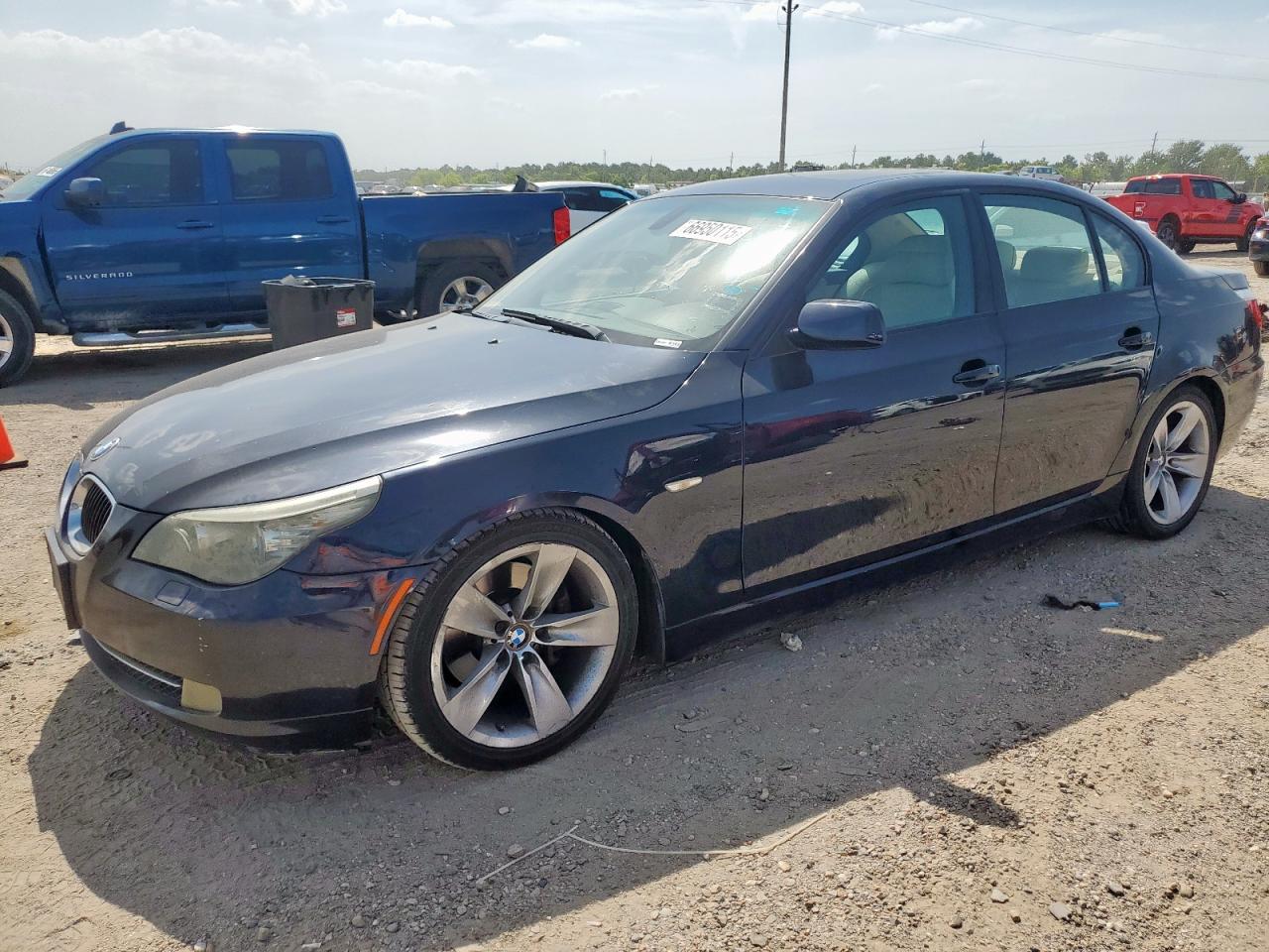 2008 Bmw 528 I Blue vin: WBANU535X8CT08685