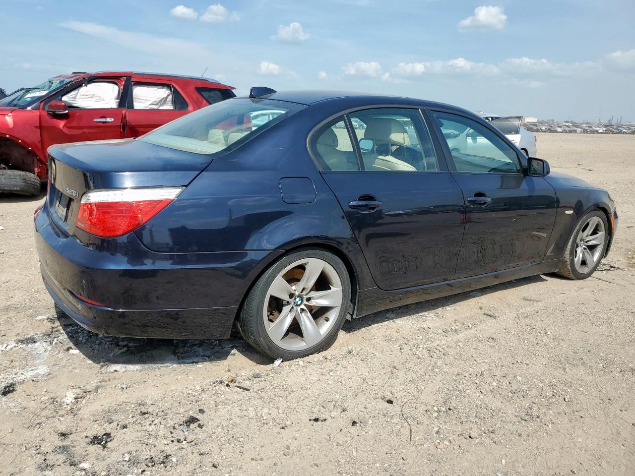 2008 Bmw 528 I Blue vin: WBANU535X8CT08685