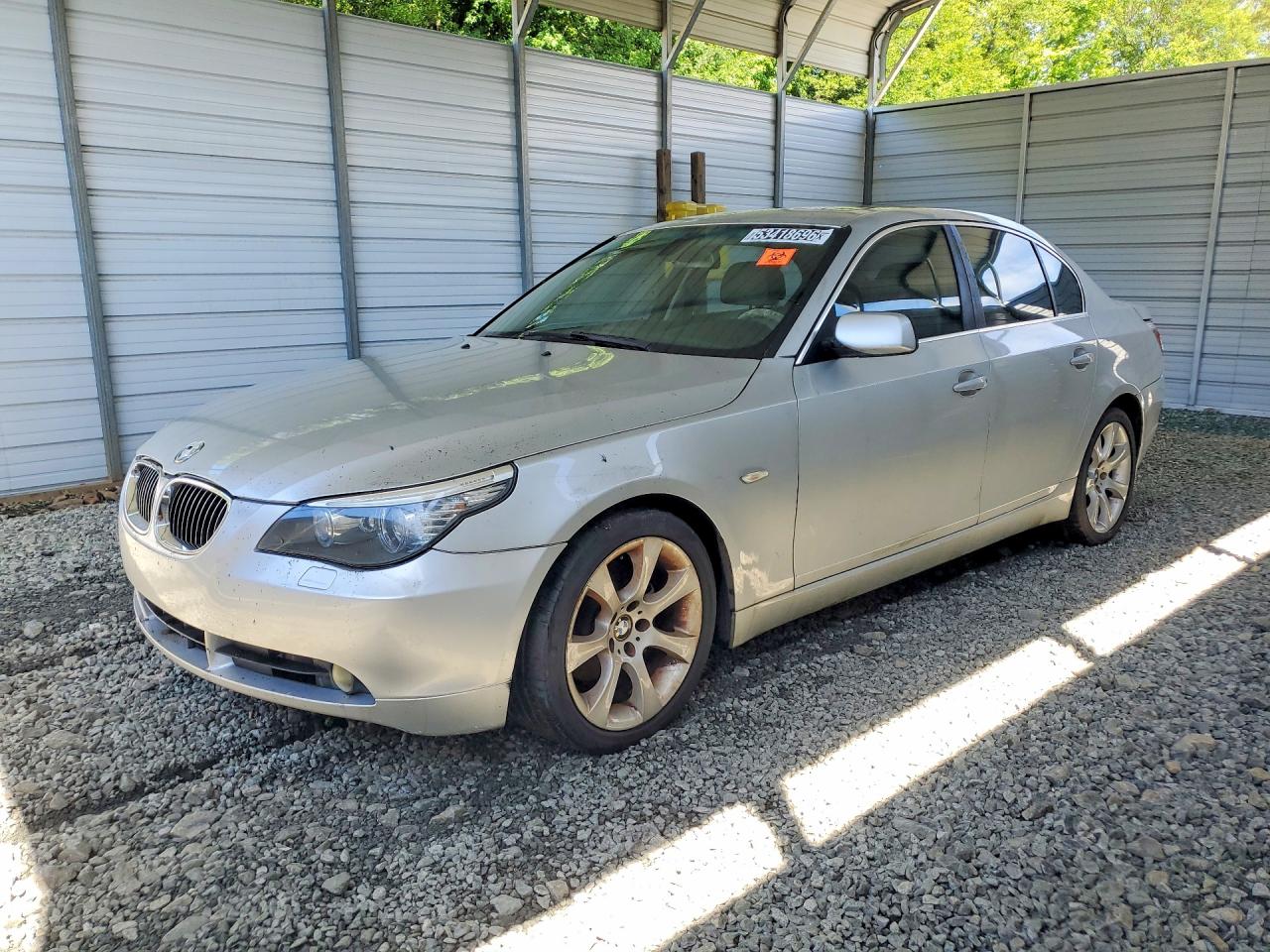 2008 Bmw 528 I Silver vin: WBANU535X8CT11957