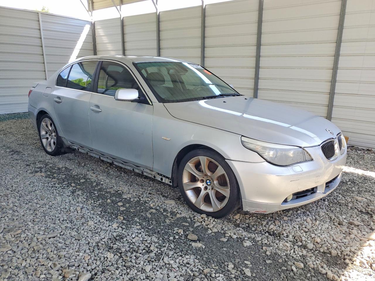 2008 Bmw 528 I Silver vin: WBANU535X8CT11957