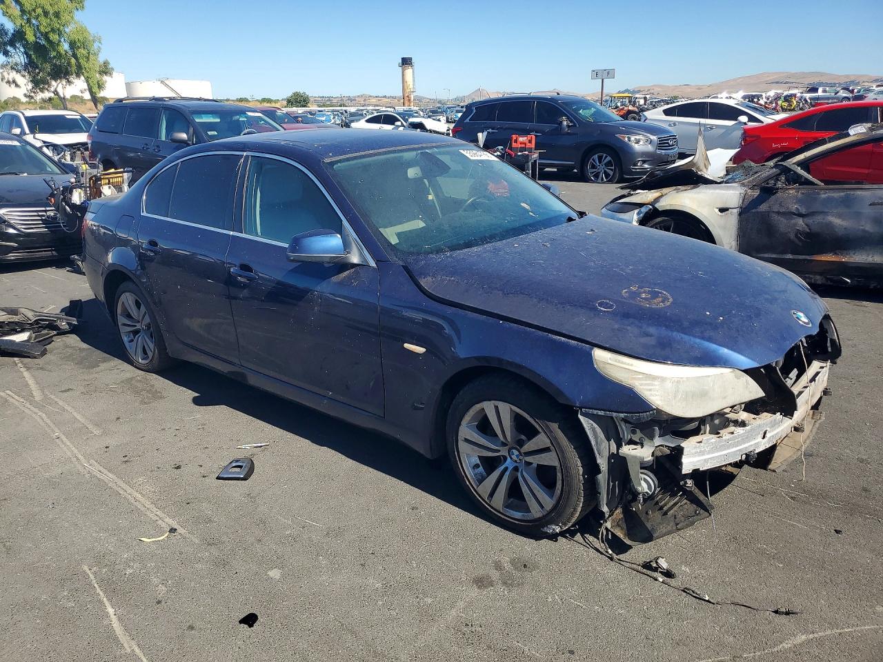 2010 Bmw 528 I Blue vin: WBANU5C51AC442717