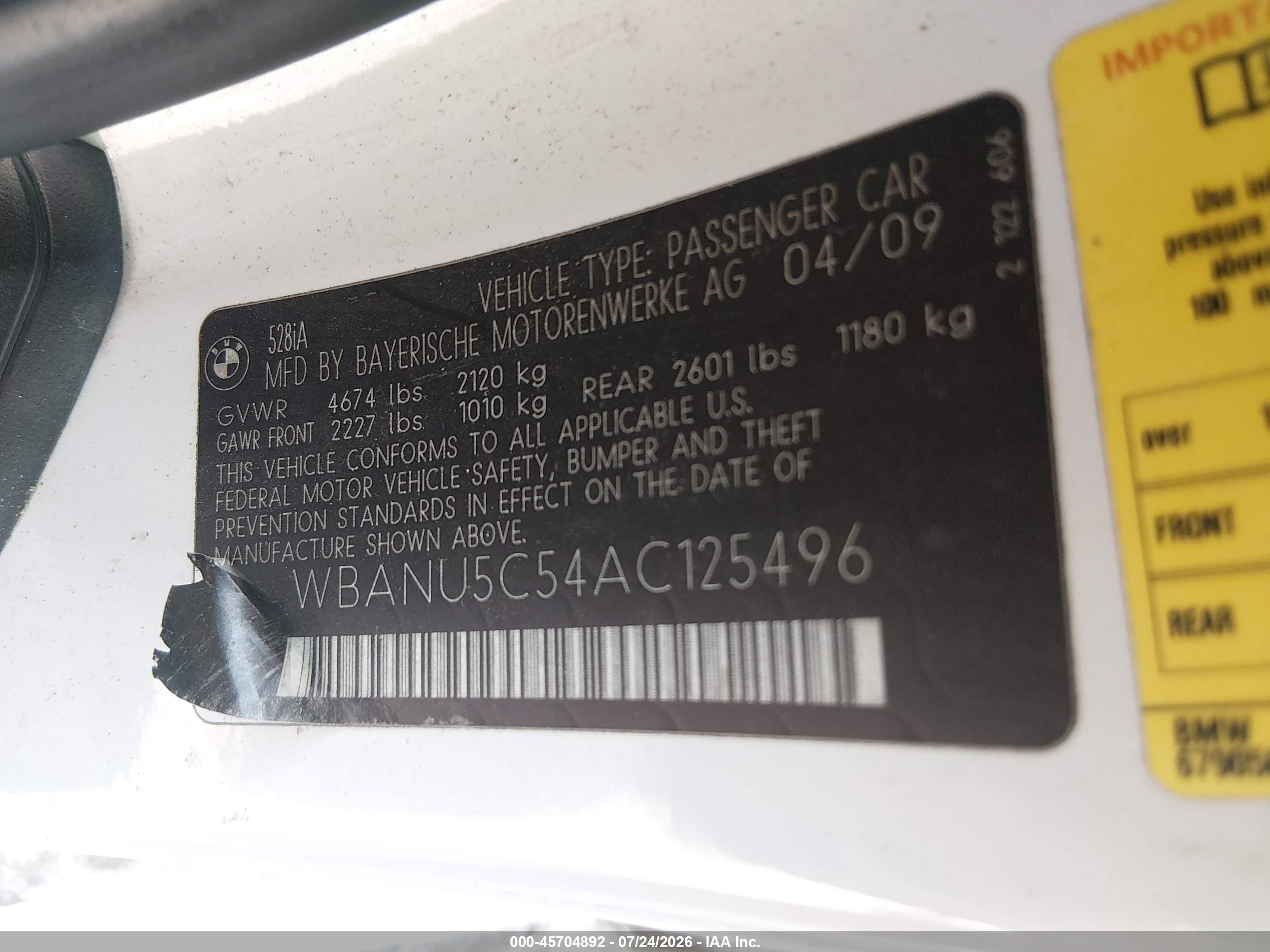 2010 Bmw 528i   Серебряный vin: WBANU5C54AC125496