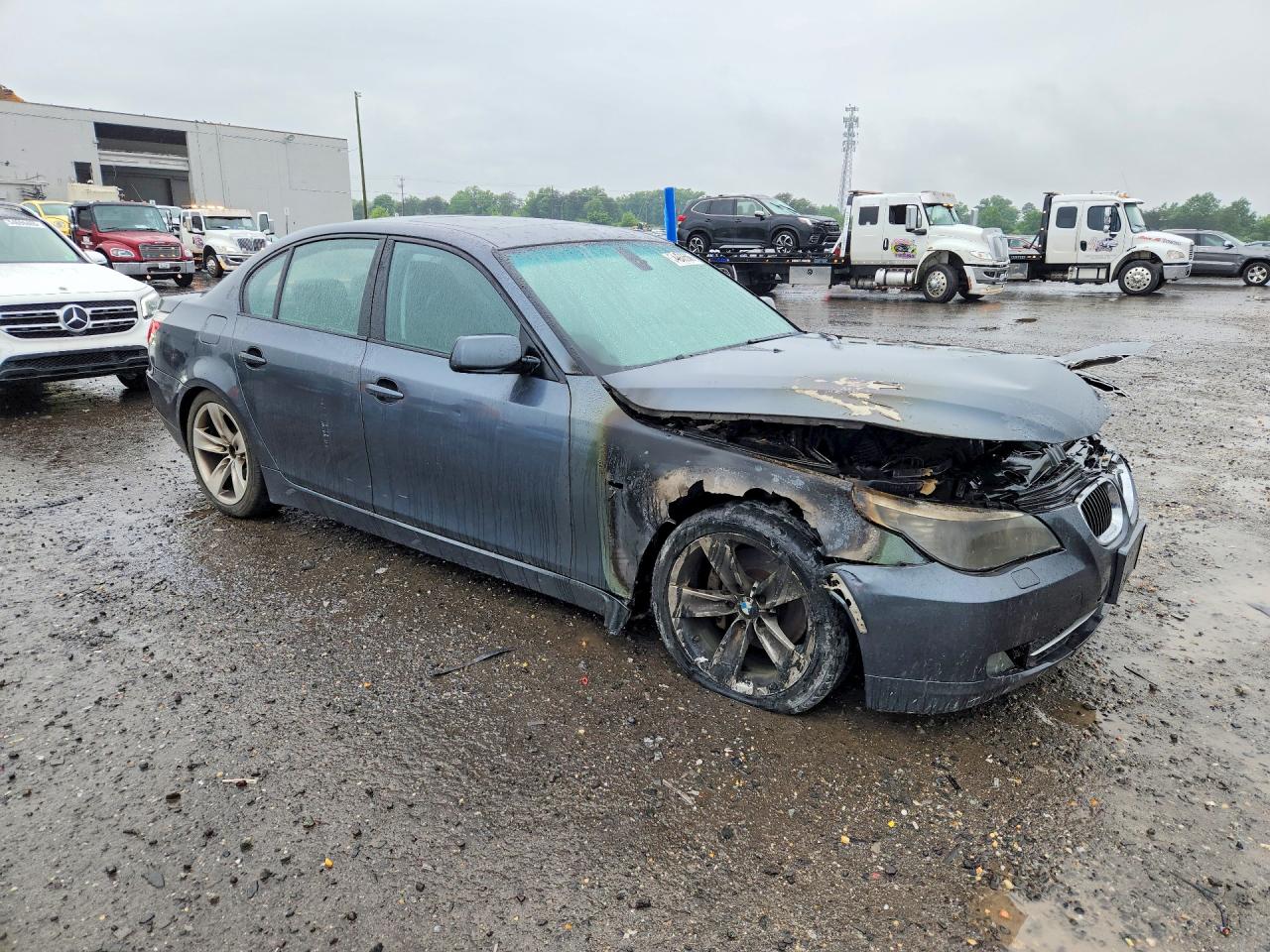 2010 Bmw 528 I Gray vin: WBANU5C54AC128186