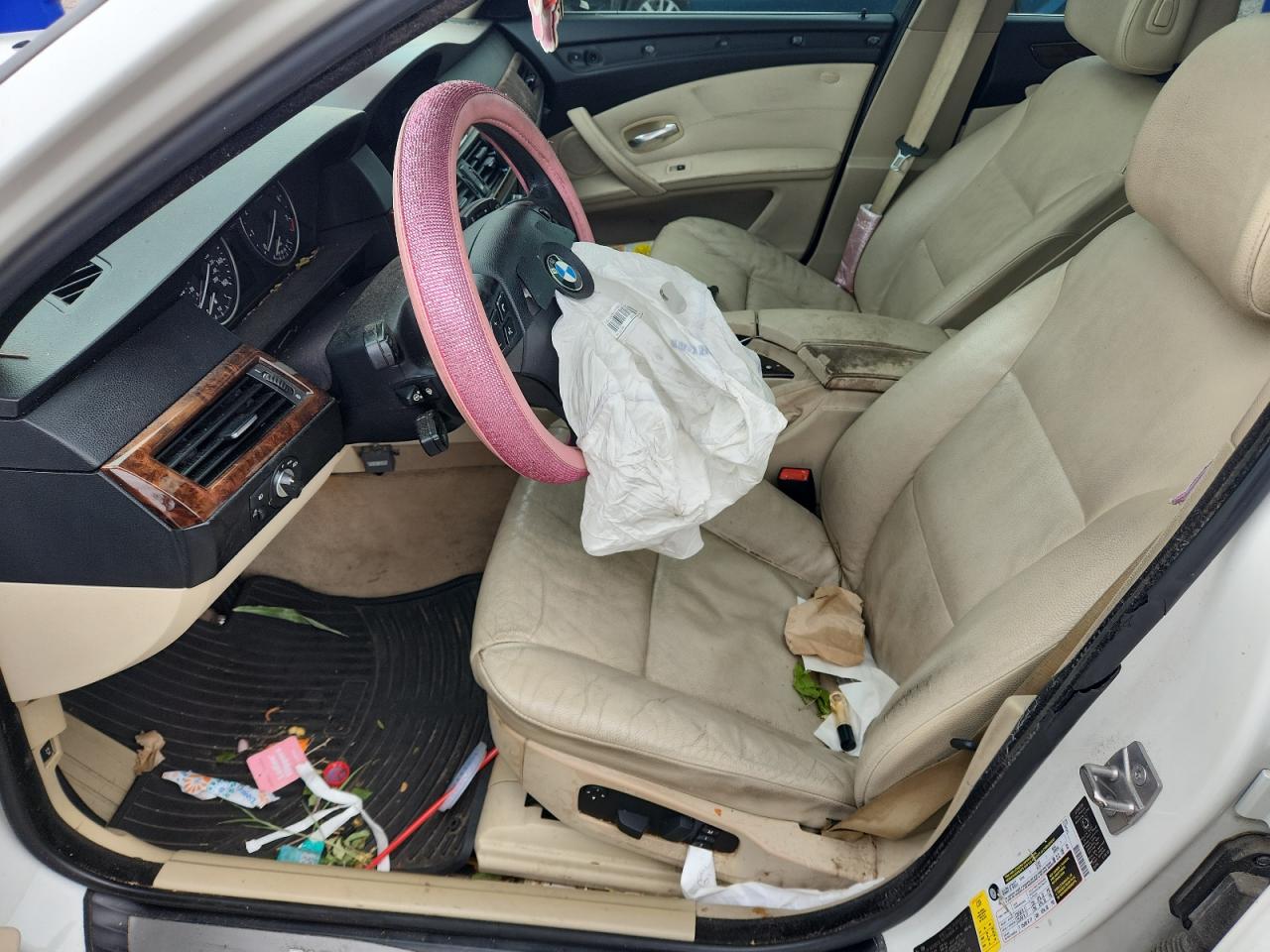 2010 Bmw 528 I White vin: WBANU5C5XAC128628