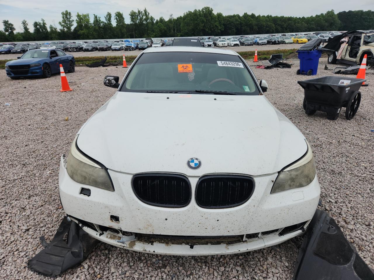 2010 Bmw 528 I White vin: WBANU5C5XAC128628