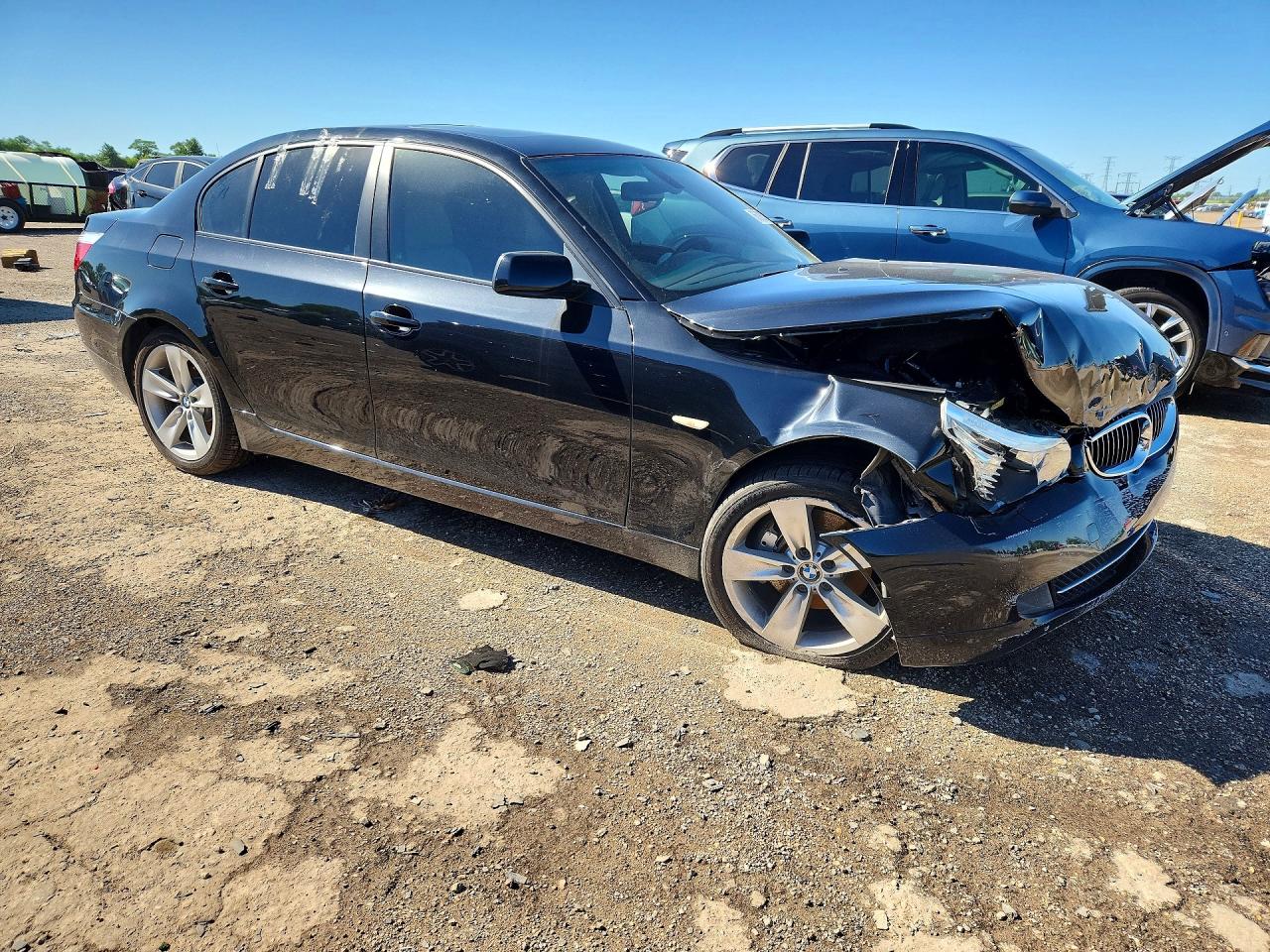 2008 Bmw 528 Xi Черный vin: WBANV13508CZ57854