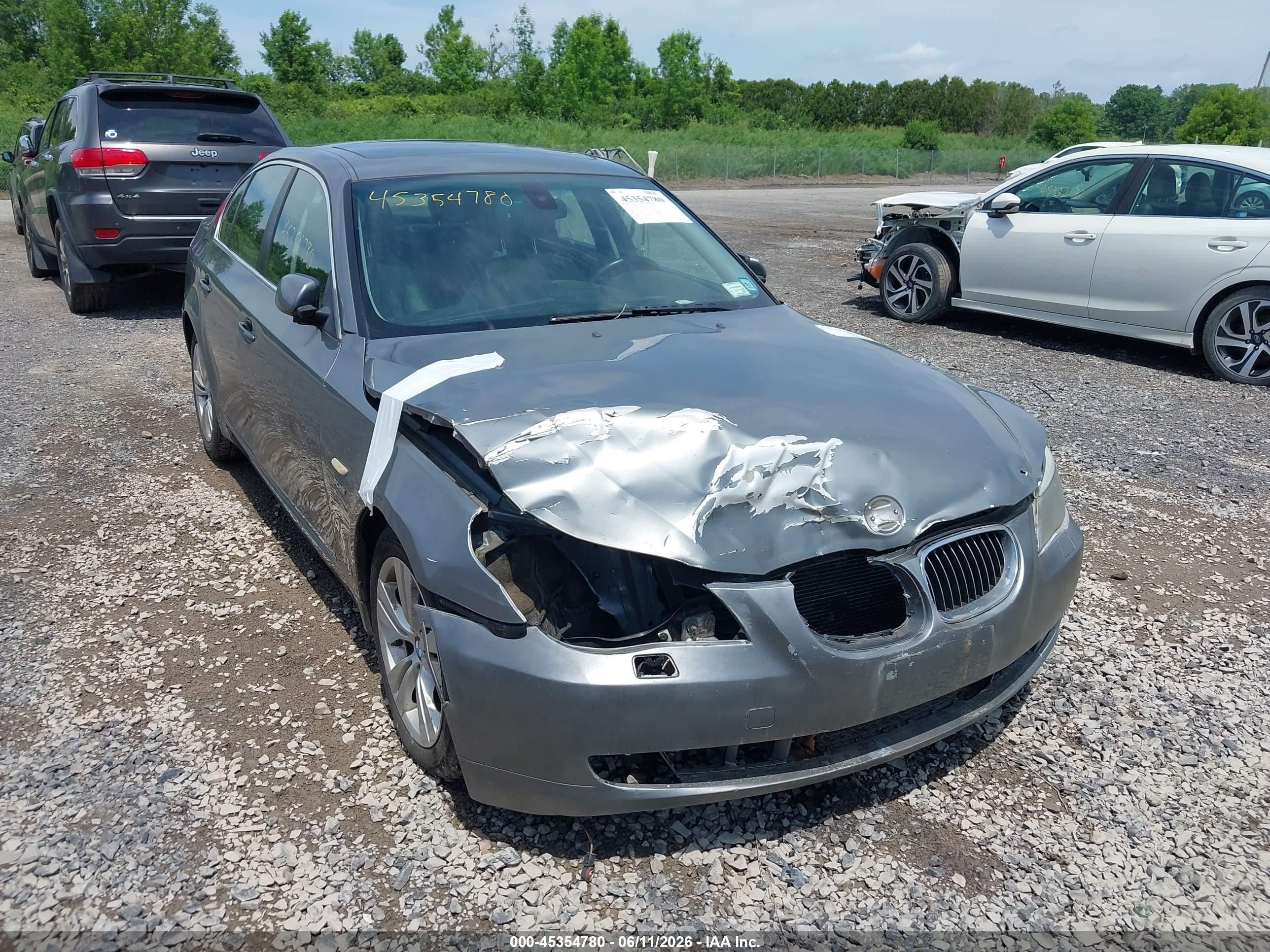 2009 Bmw 528i Xdrive Silver vin: WBANV13509C154849