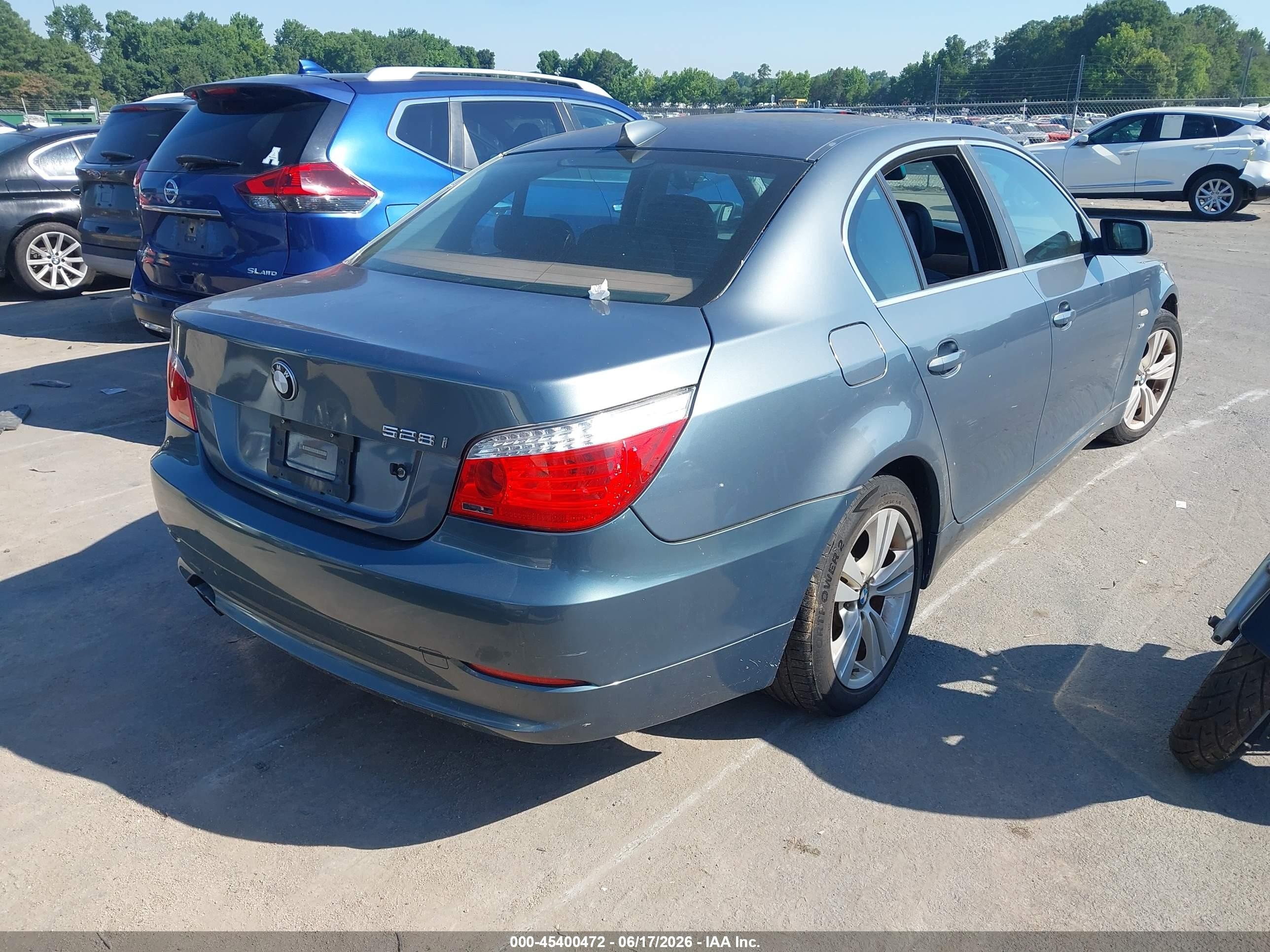 2009 Bmw 528i Xdrive Blue vin: WBANV13529C153993