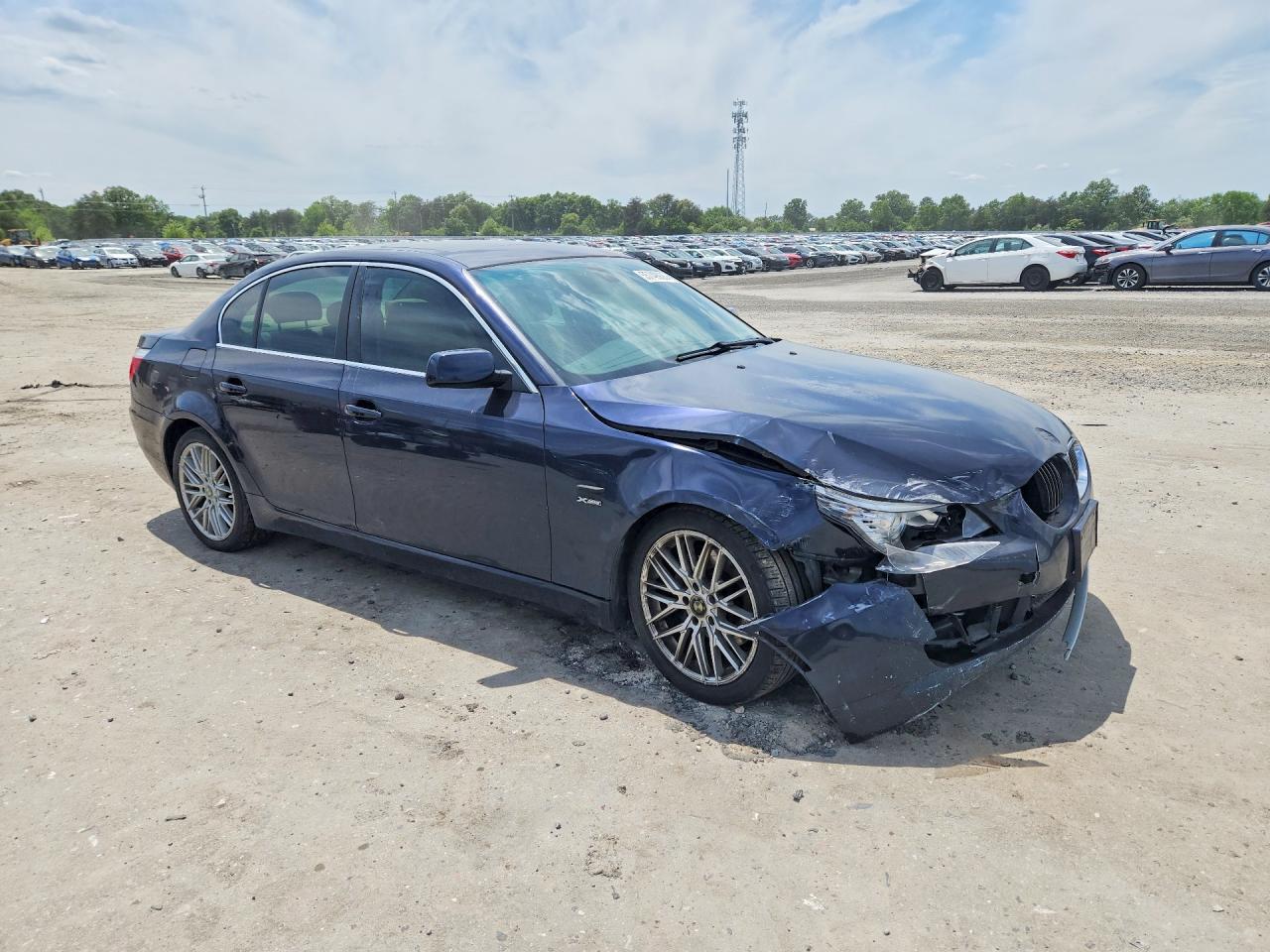 2009 Bmw 528 Xi Blue vin: WBANV13559C154457