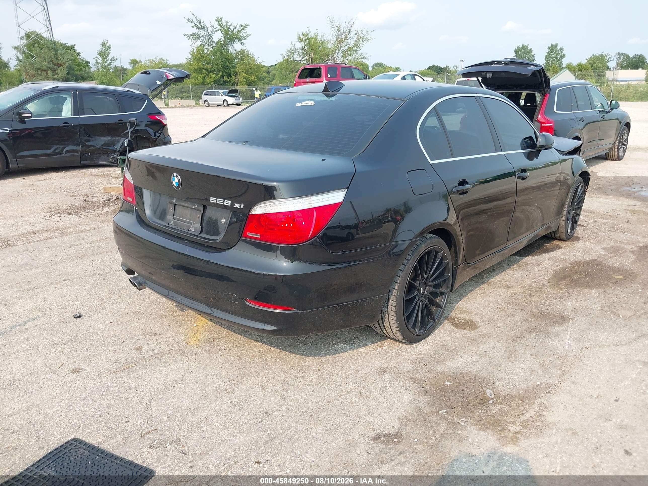 2008 Bmw 528xi Black vin: WBANV13598BZ48348