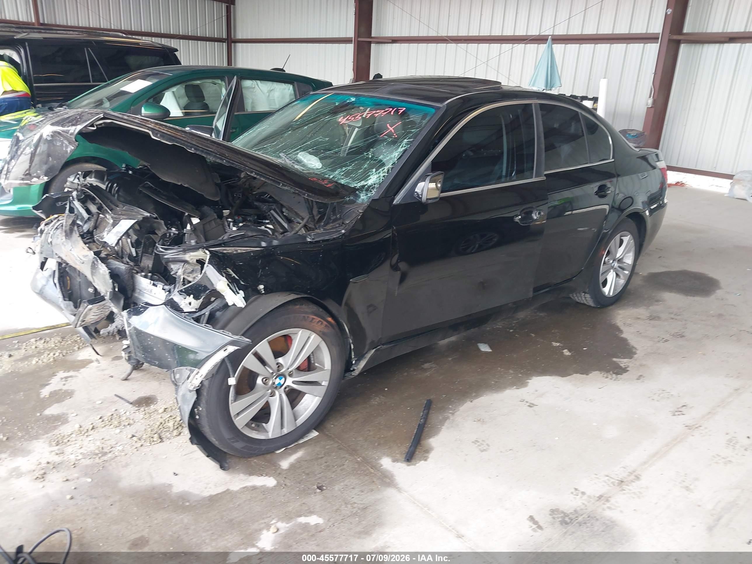 2009 Bmw 528i Xdrive Black vin: WBANV135X9C155359