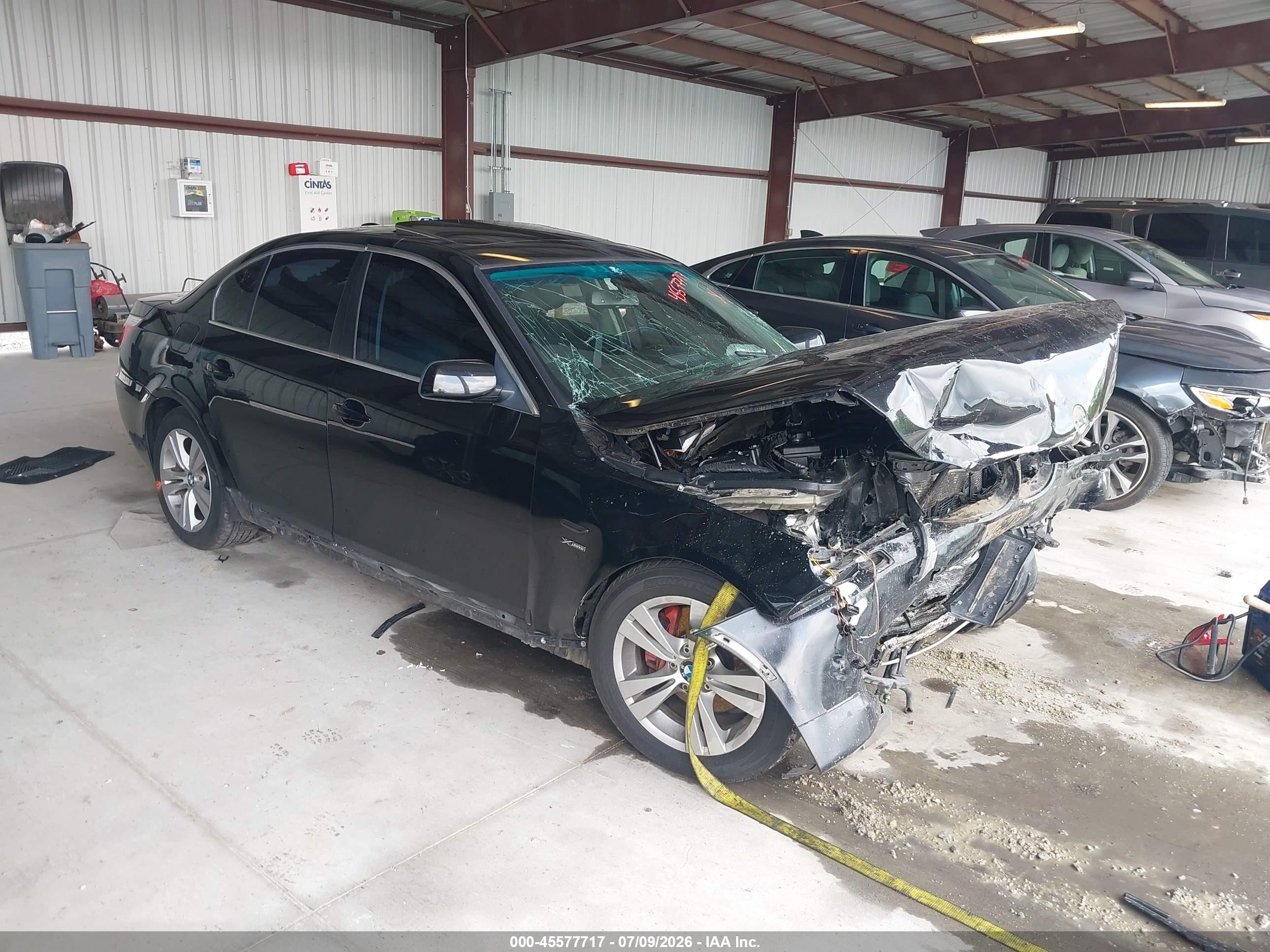 2009 Bmw 528i Xdrive Black vin: WBANV135X9C155359