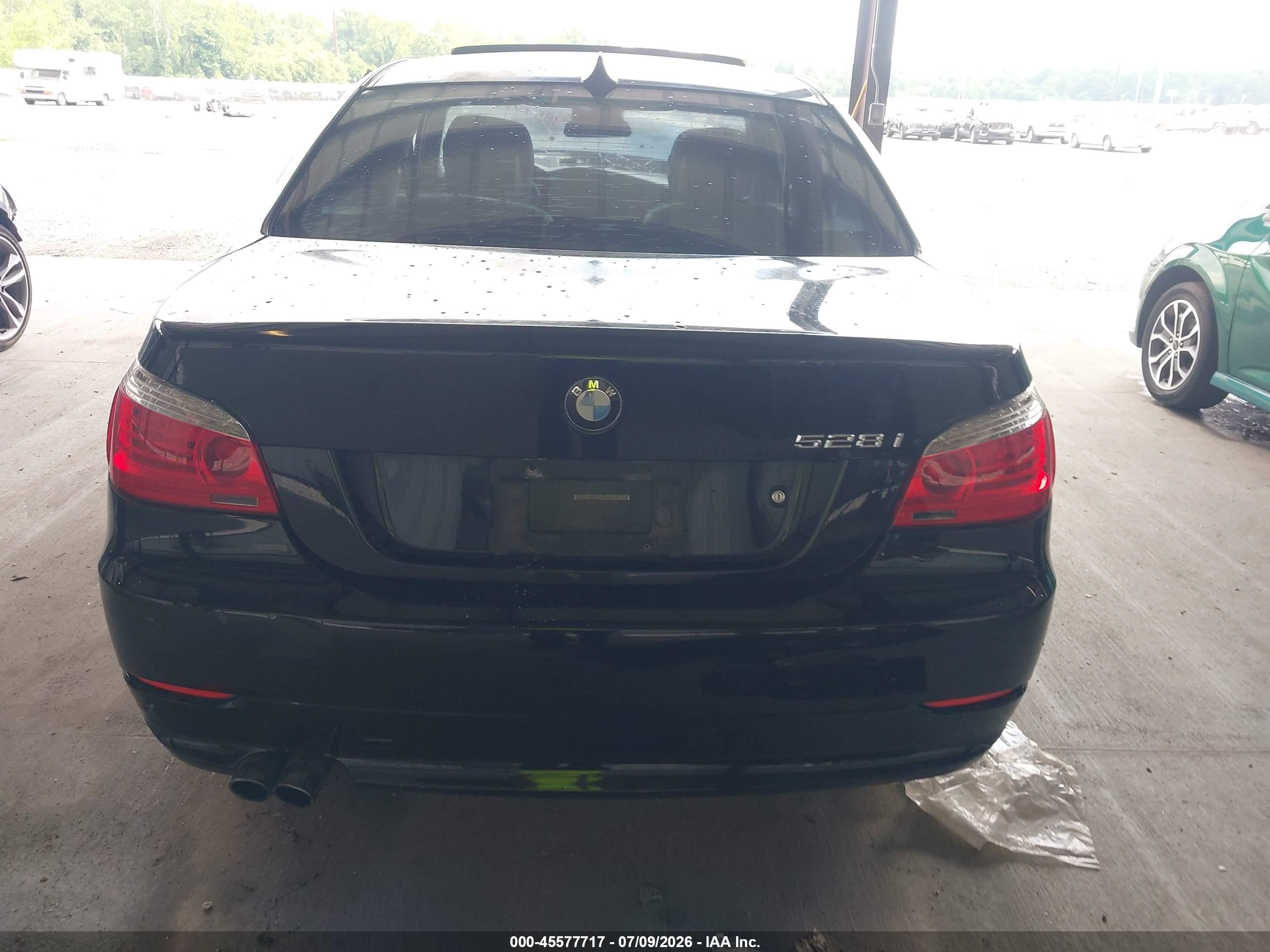 2009 Bmw 528i Xdrive Black vin: WBANV135X9C155359