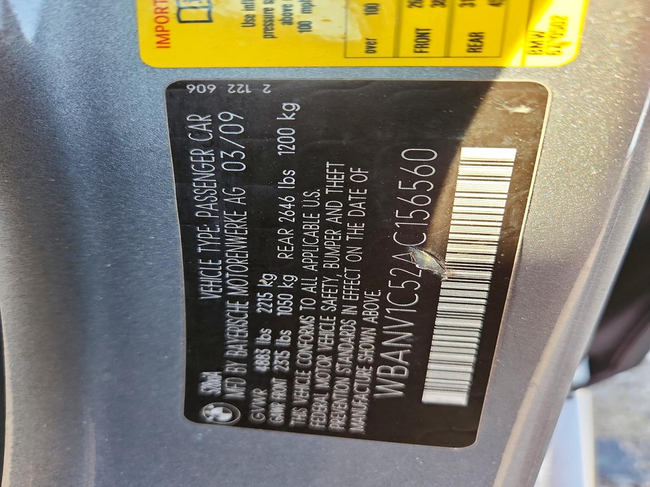 2010 Bmw 528 Xi Gray vin: WBANV1C52AC156560