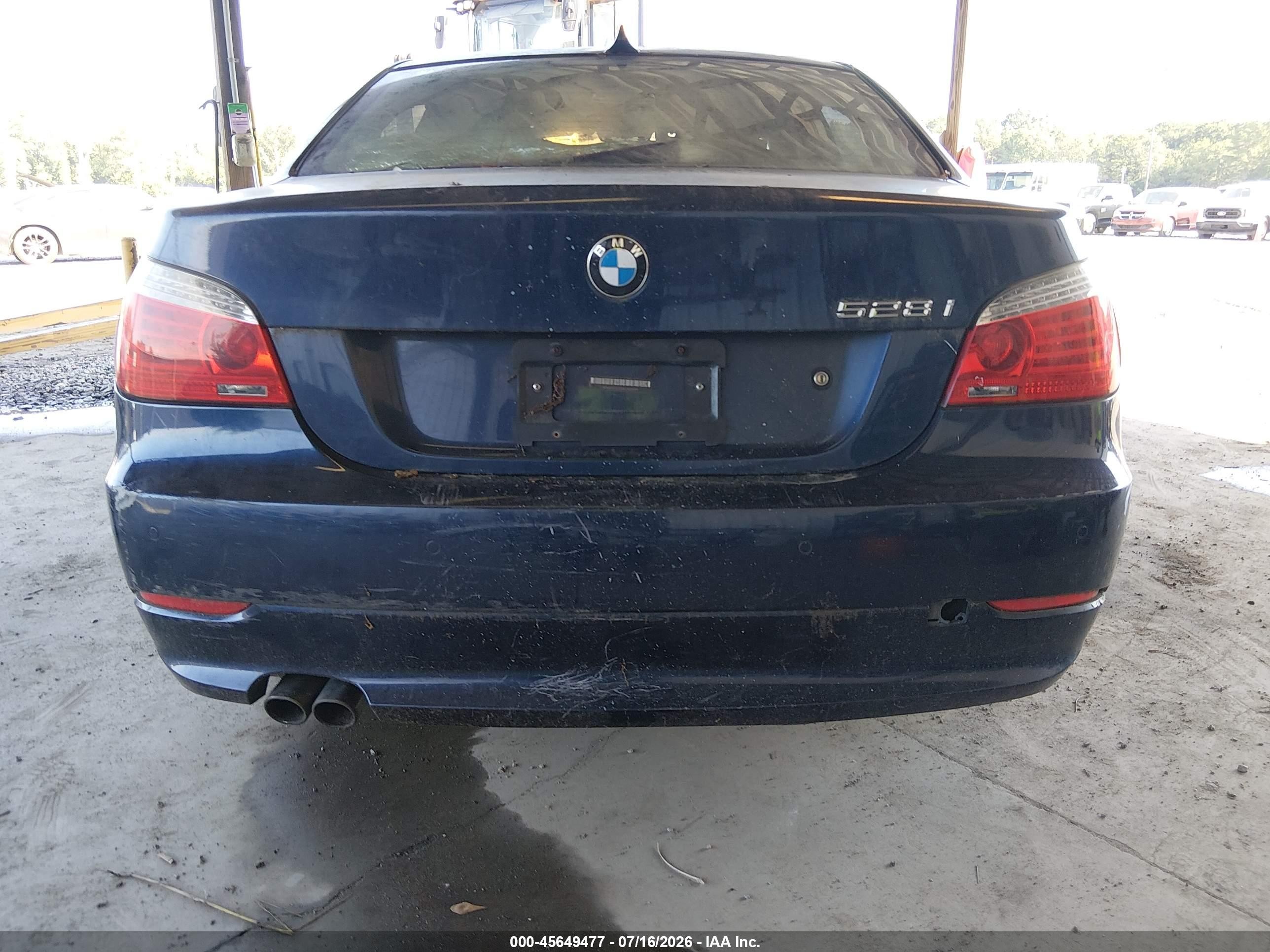 2010 Bmw 528i Xdrive Blue vin: WBANV1C53AC443499
