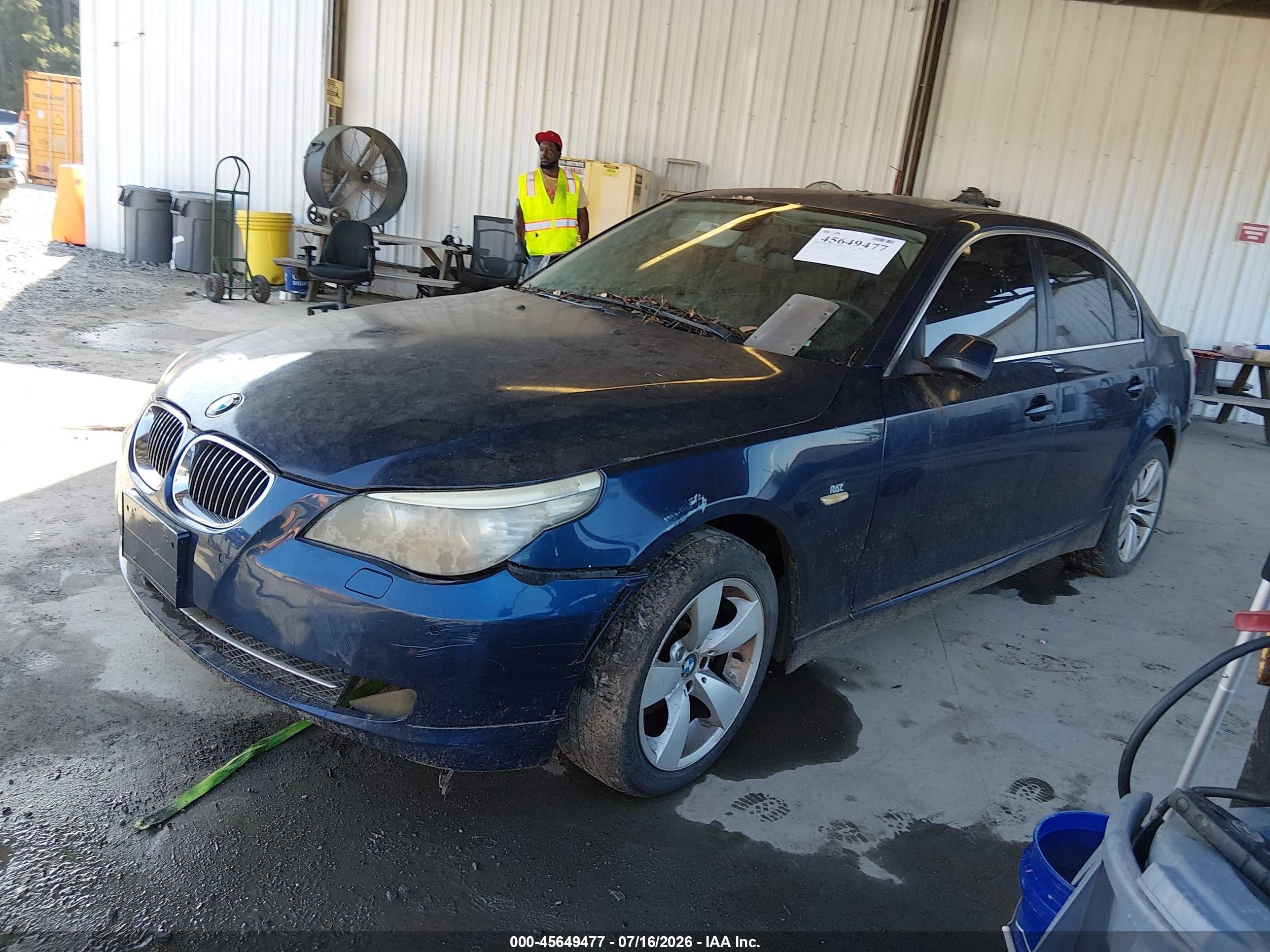 2010 Bmw 528i Xdrive Blue vin: WBANV1C53AC443499