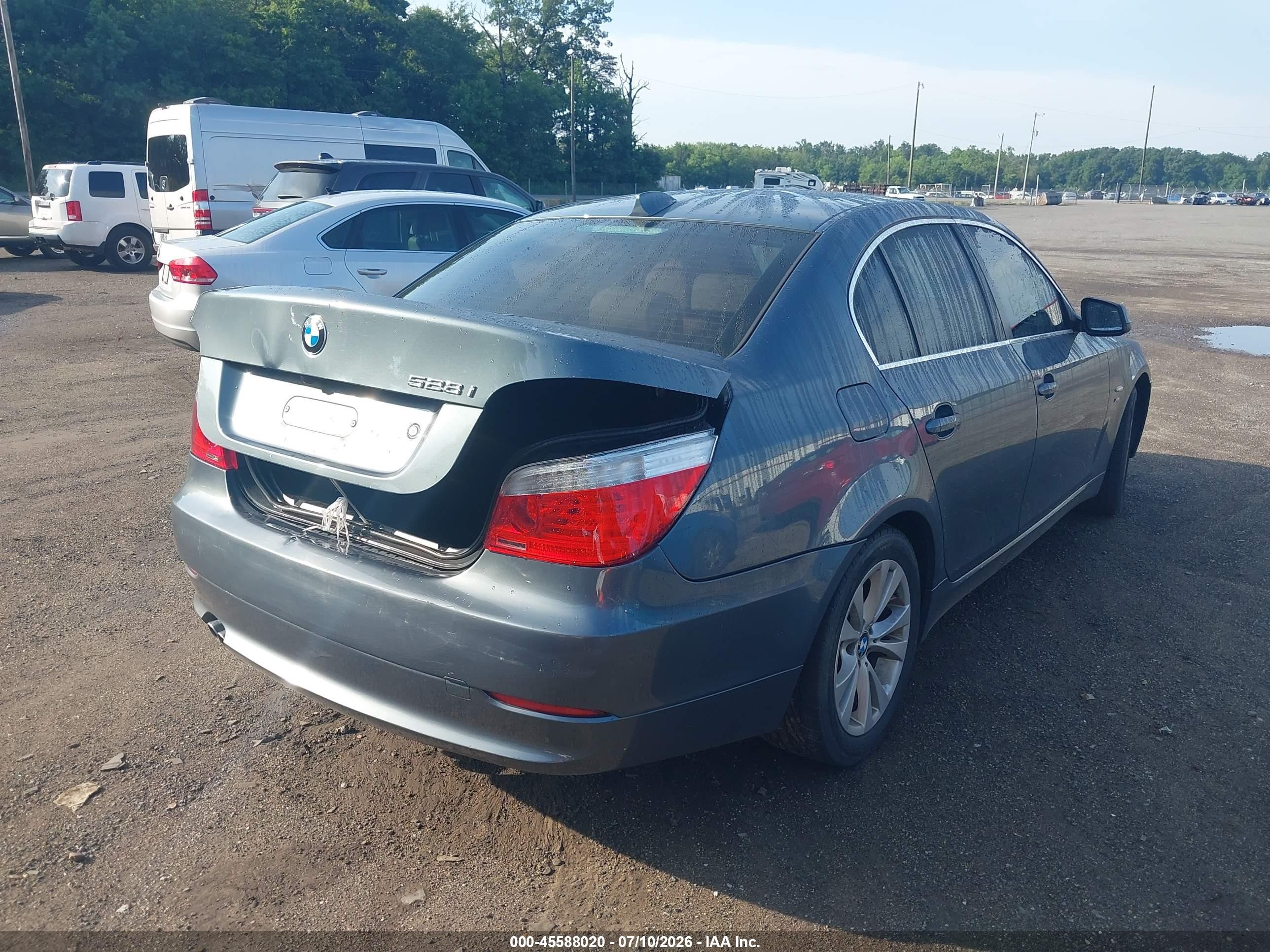 2010 Bmw 528i Xdrive Blue vin: WBANV1C56AC159736