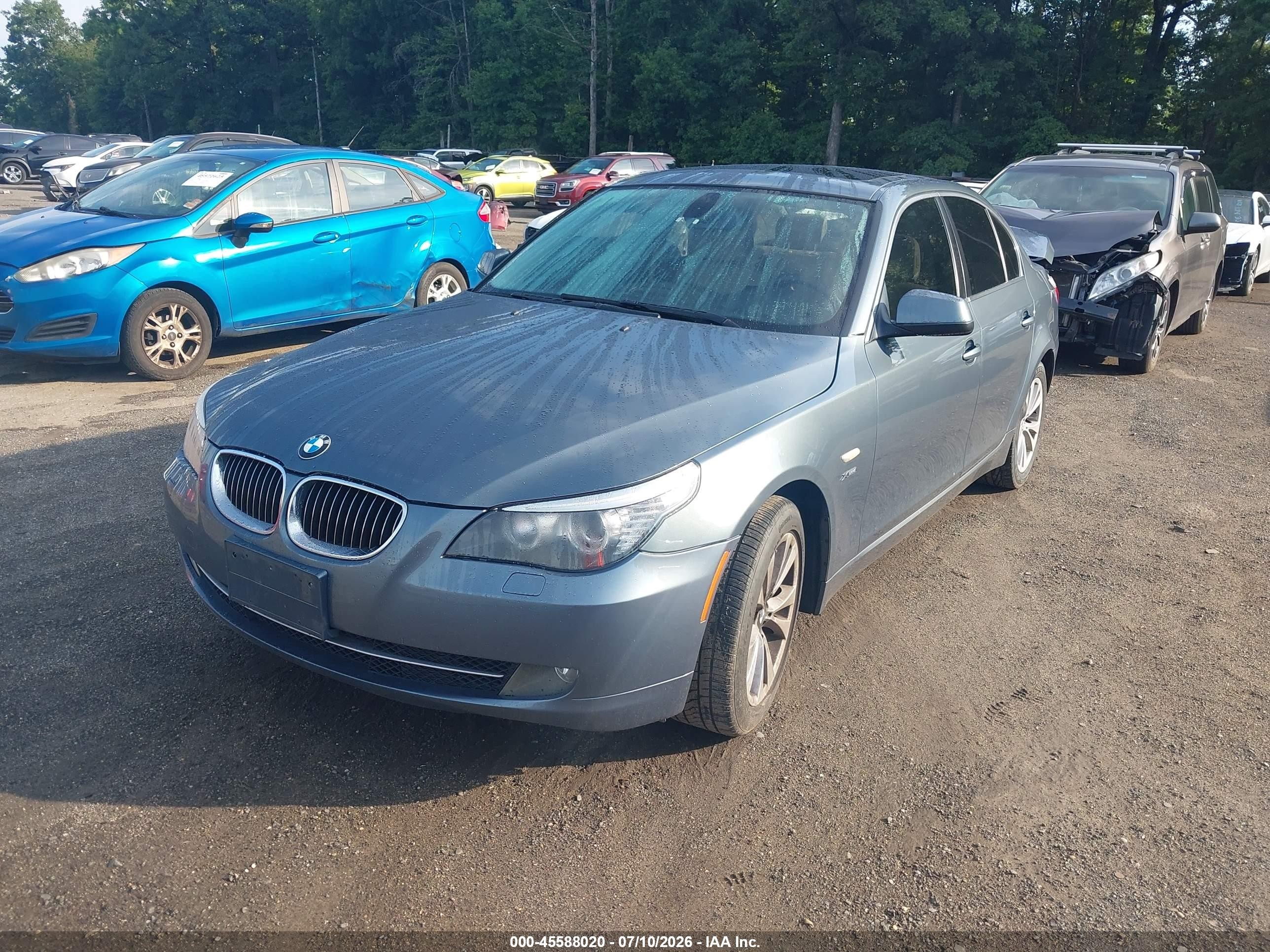 2010 Bmw 528i Xdrive Blue vin: WBANV1C56AC159736