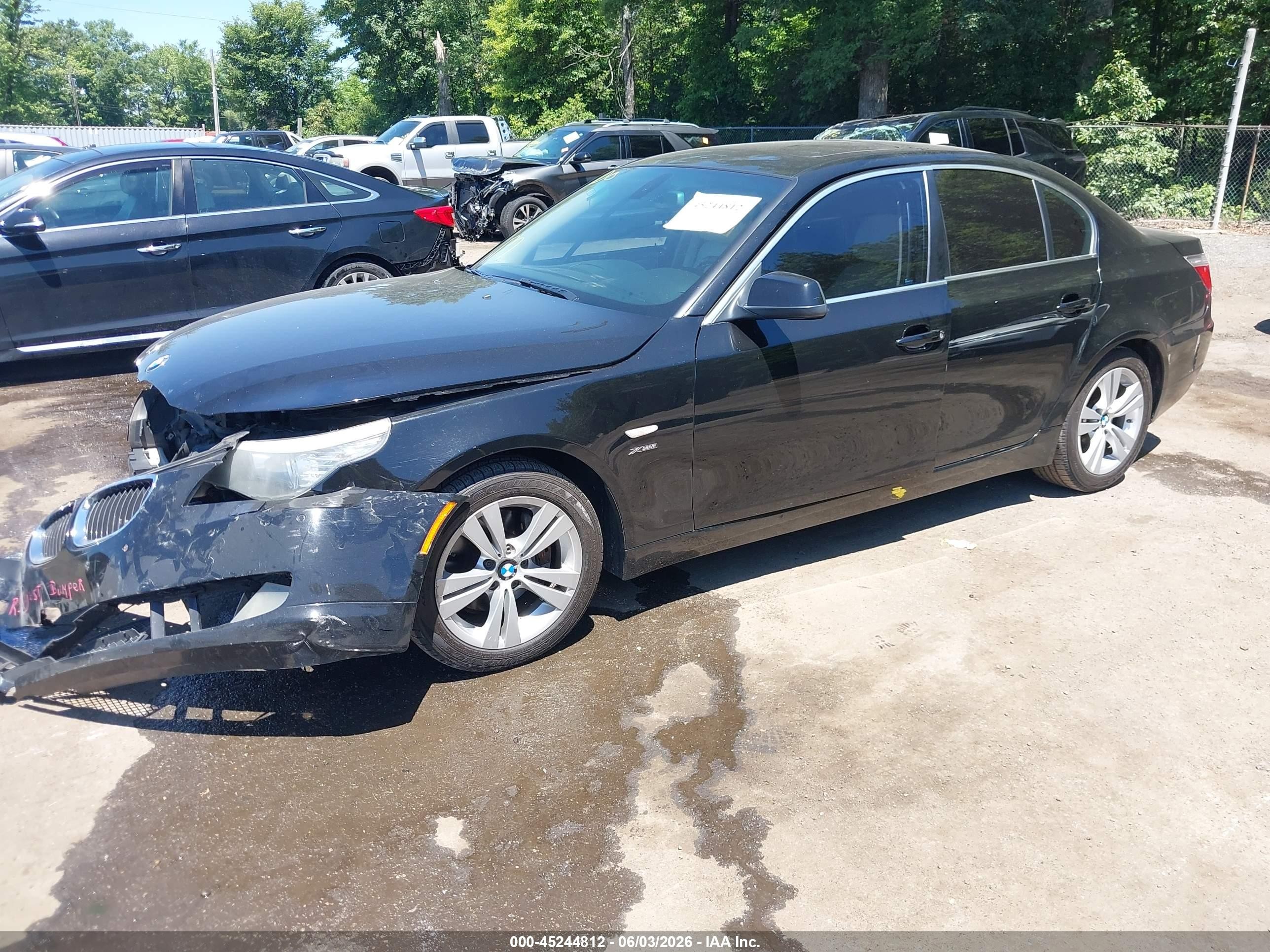 2010 Bmw 528i Xdrive Black vin: WBANV1C57AC389544
