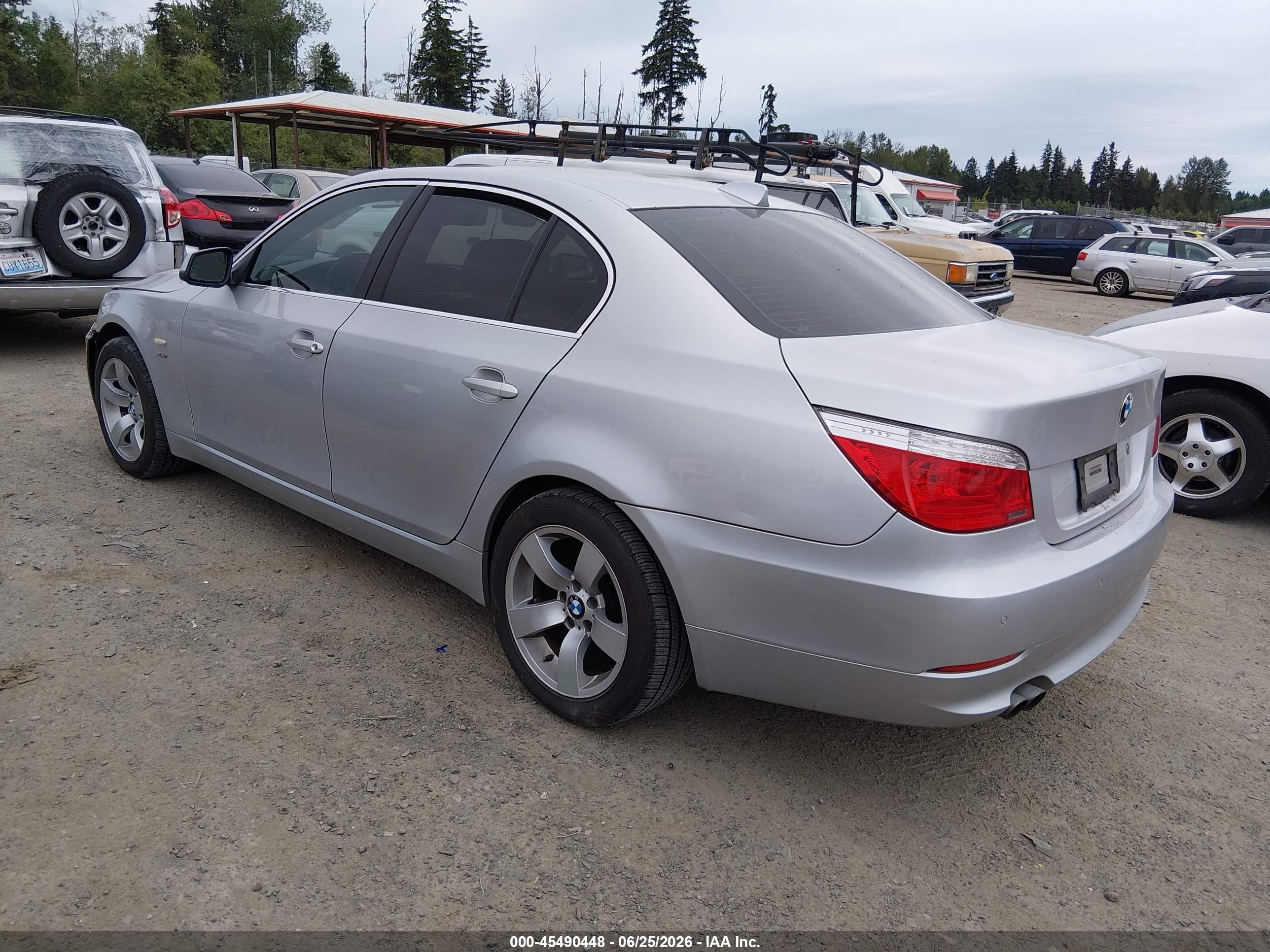 2010 Bmw 528i Xdrive Silver vin: WBANV1C59AC443555