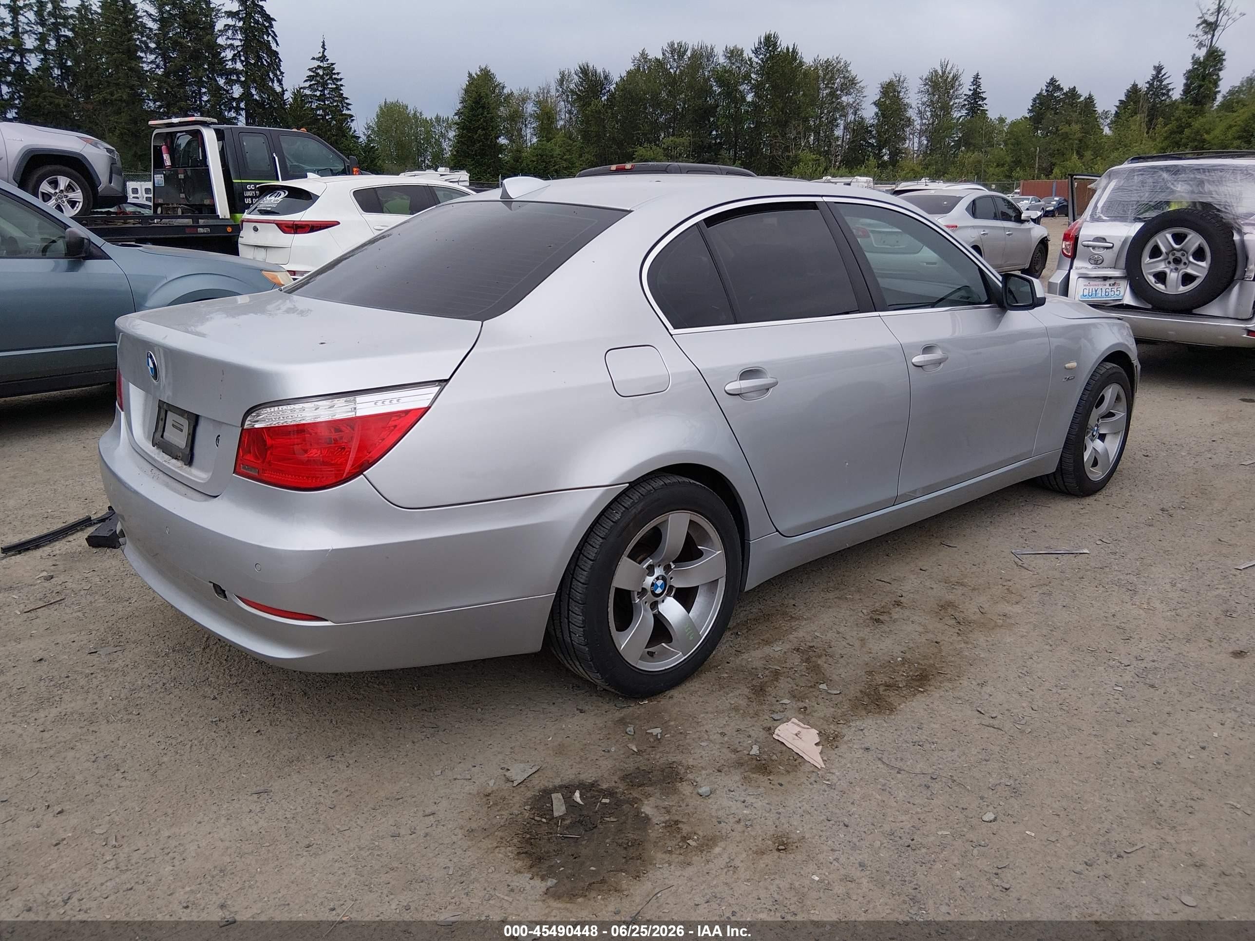 2010 Bmw 528i Xdrive Silver vin: WBANV1C59AC443555