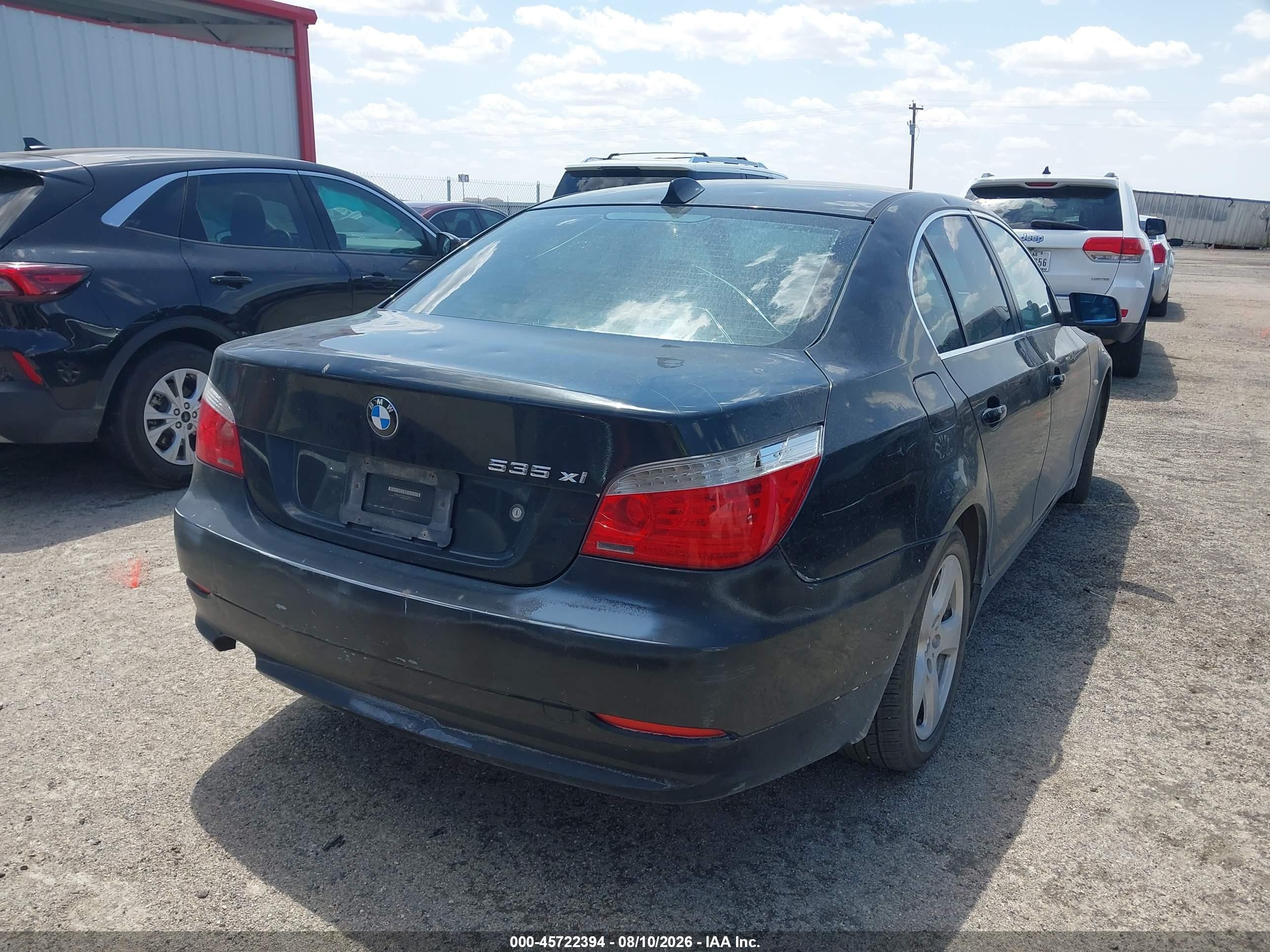 2008 Bmw 535xi   Черный vin: WBANV93508CW56192