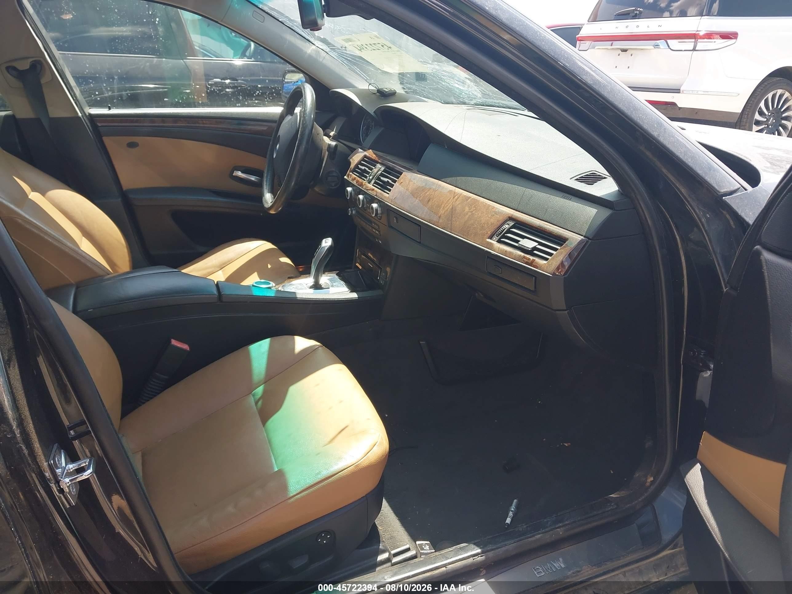 2008 Bmw 535xi   Черный vin: WBANV93508CW56192