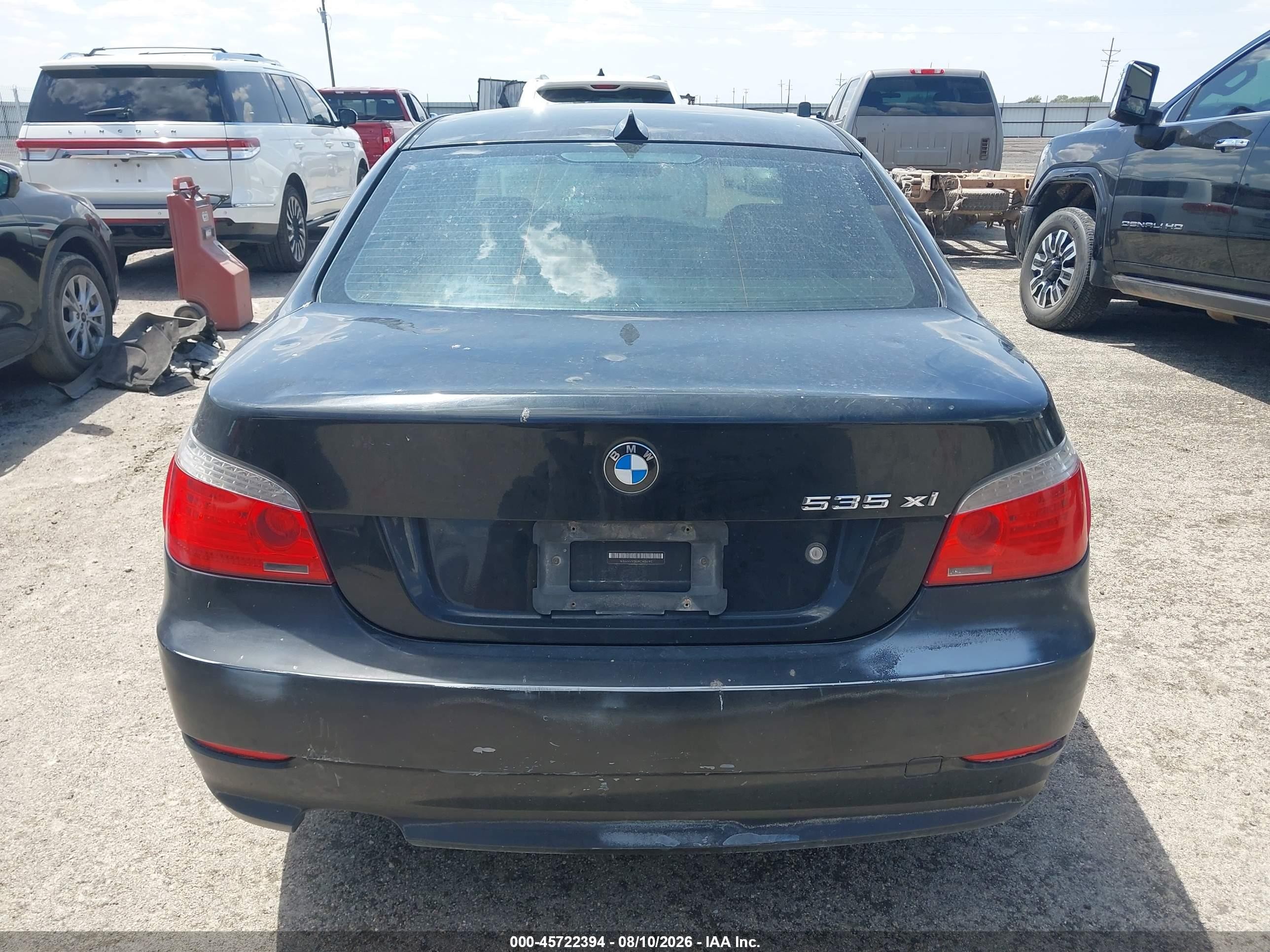 2008 Bmw 535xi   Черный vin: WBANV93508CW56192