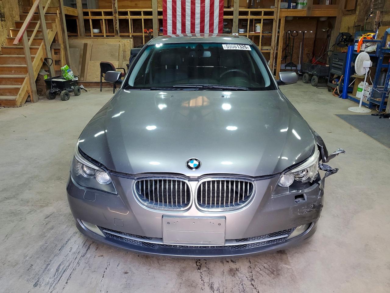 2008 Bmw 535 Xi Gray vin: WBANV93518CZ67369