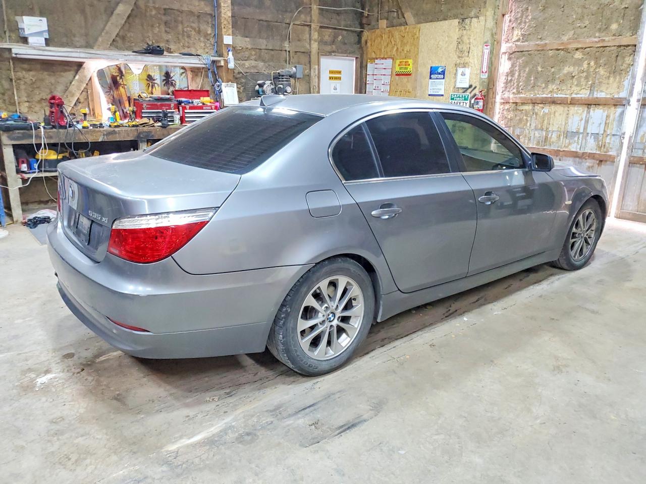 2008 Bmw 535 Xi Gray vin: WBANV93518CZ67369