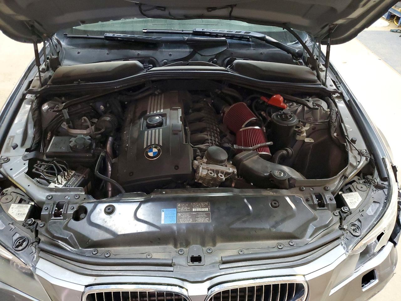 2008 Bmw 535 Xi Gray vin: WBANV93518CZ67369