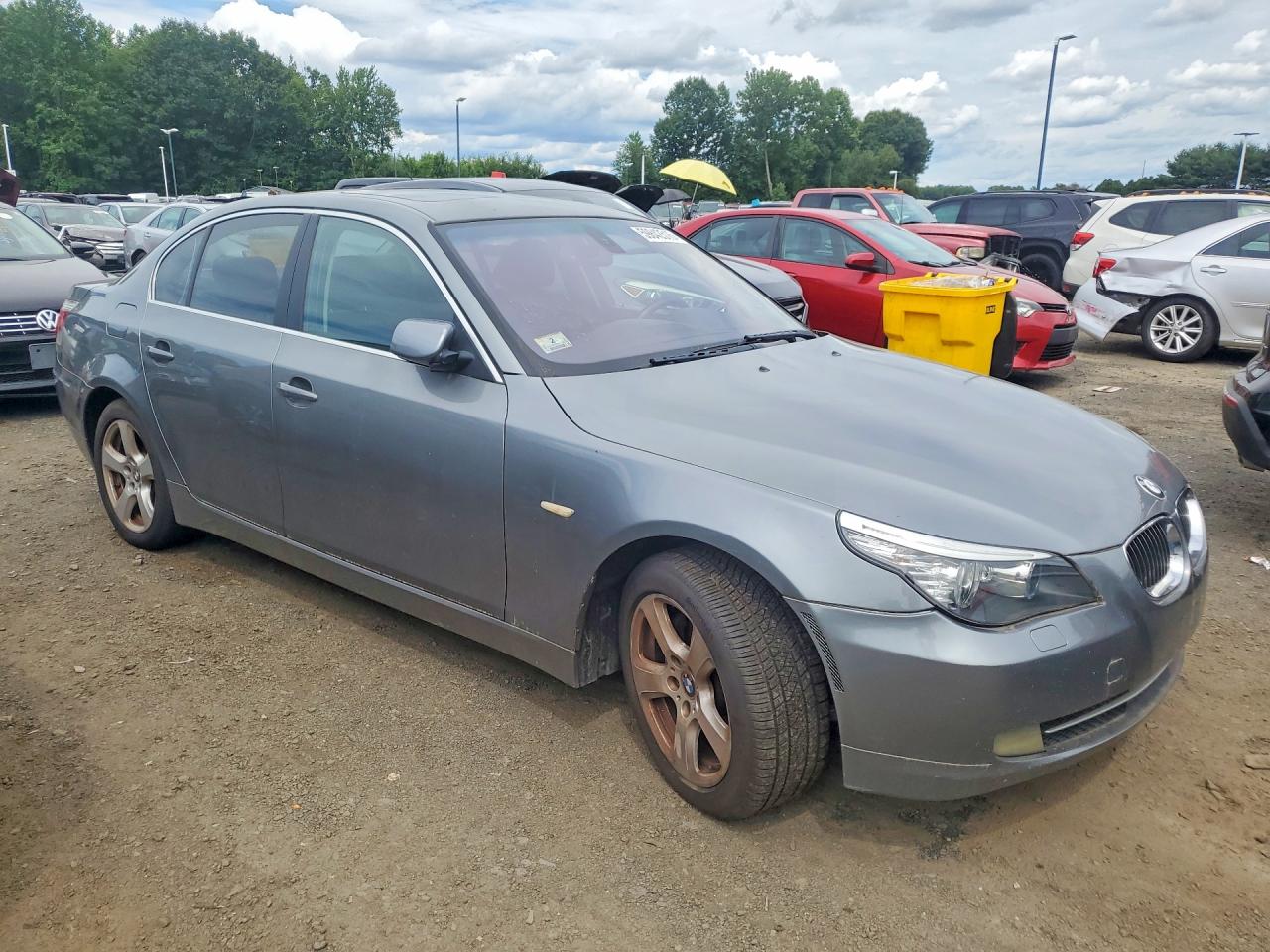 2008 Bmw 535 Xi Silver vin: WBANV93528CZ60978