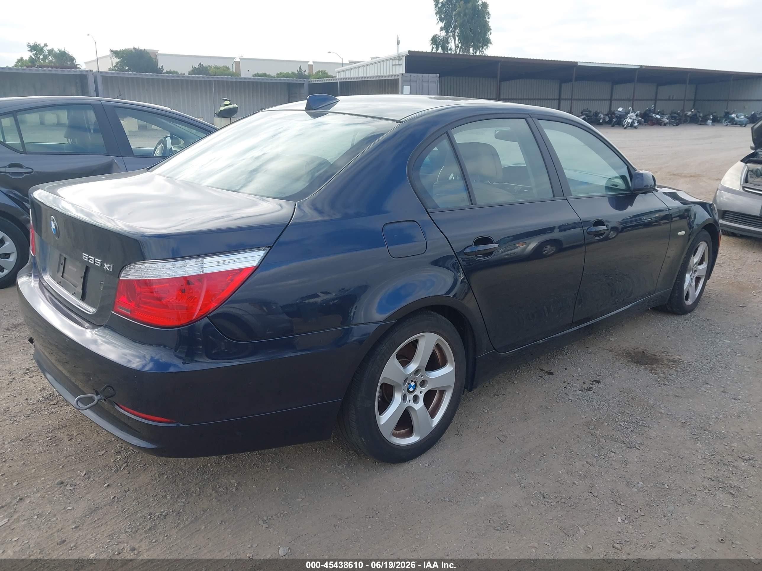 2008 Bmw 535xi   Blue vin: WBANV93528CZ67672